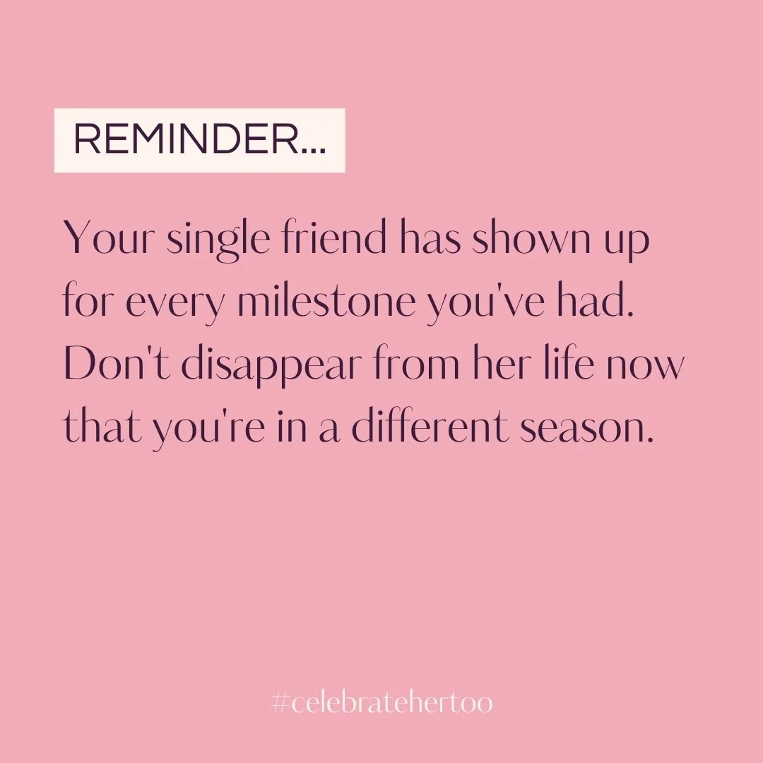 She was there before the relationship. She was there through the wedding. She's been there since the kids.

Don't let her become an afterthought now that your life has changed.

Make time. Show up. Stay connected.

Good friends don't disappear just b