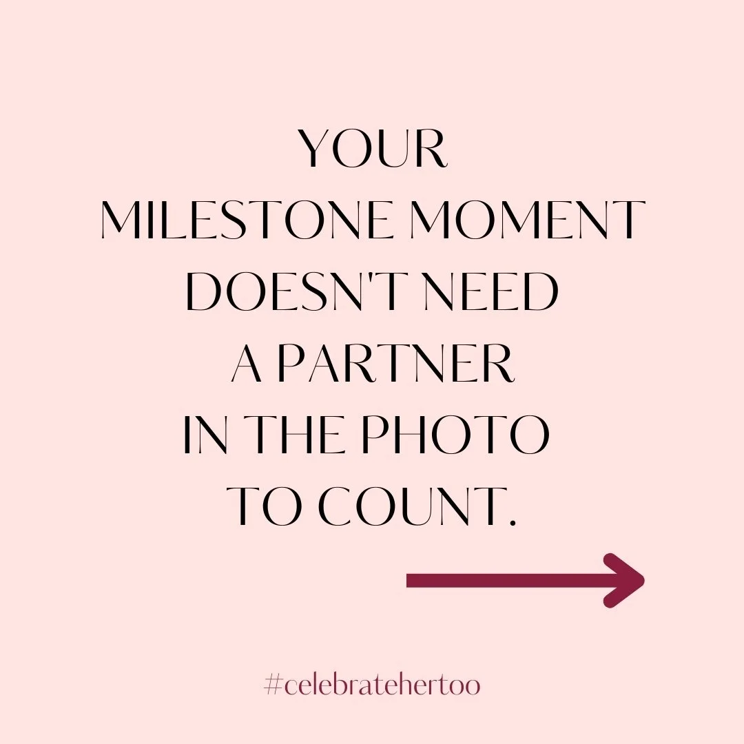 In case you need to hear this....your wins are valid. 🩷

You don't need a partner standing next to you for them to count.
You showed up.
You did the work.
You made it happen.
🩷
.
.
.
#celebratehertoo