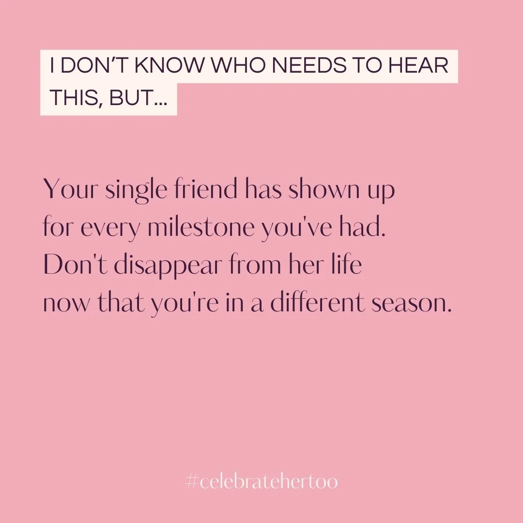 She was there before the relationship. She was there through the wedding. She's been there since the kids.

Don't let her become an afterthought now that your life has changed.

Make time. Show up. Stay connected.

Good friends don't disappear just b