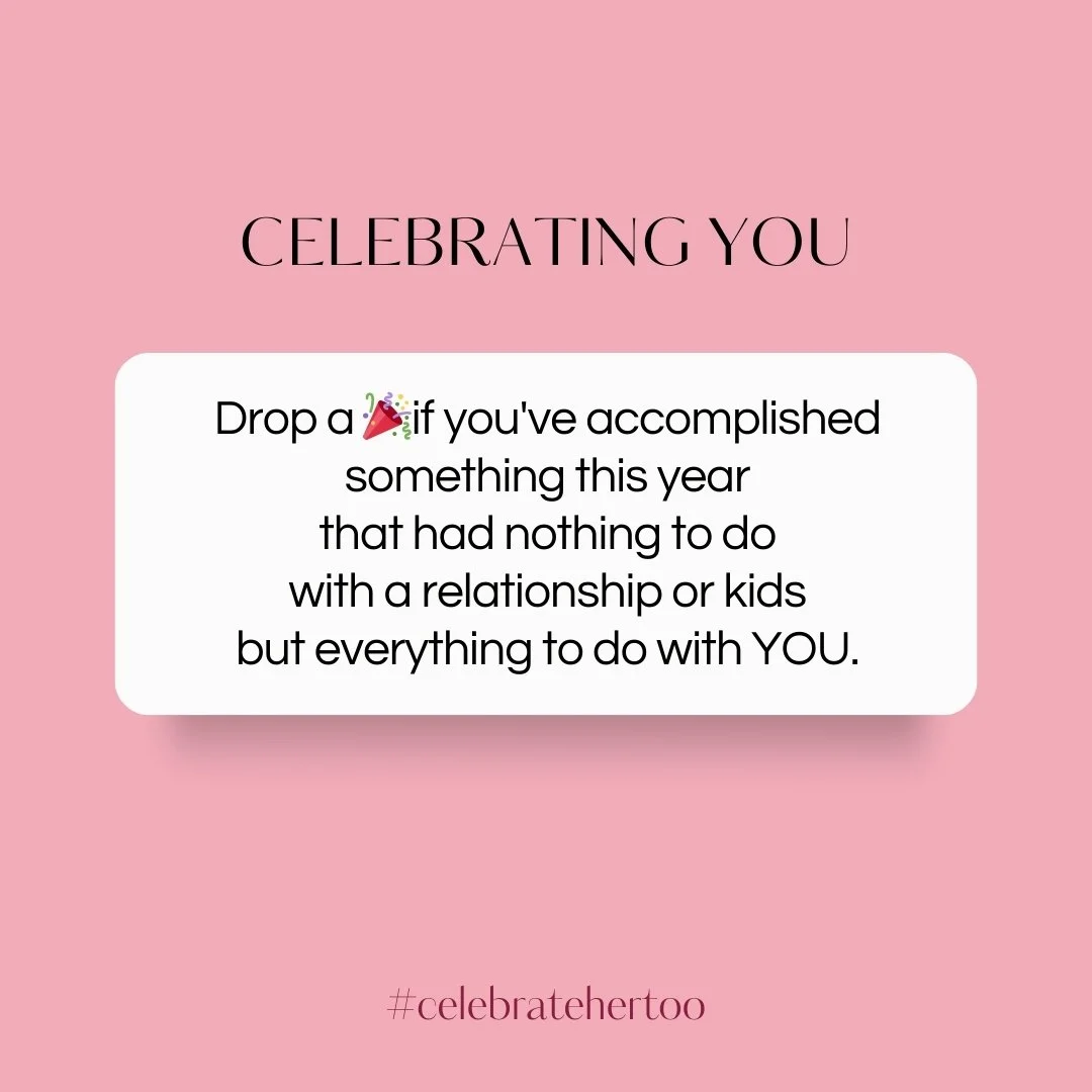 Drop a 🎉 if you've accomplished something this year that had nothing to do with a relationship or kids but everything to do with YOU.

Your career.
Your healing.
Your growth.
Your goals.
Your peace.
Your life on your terms.

Those wins matter. Drop 