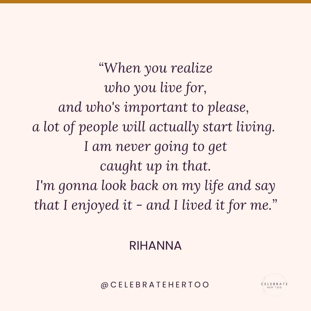 Stop auditioning your life for other people's approval. You're the lead. 🩷

#CelebrateHerToo #LiveForYou