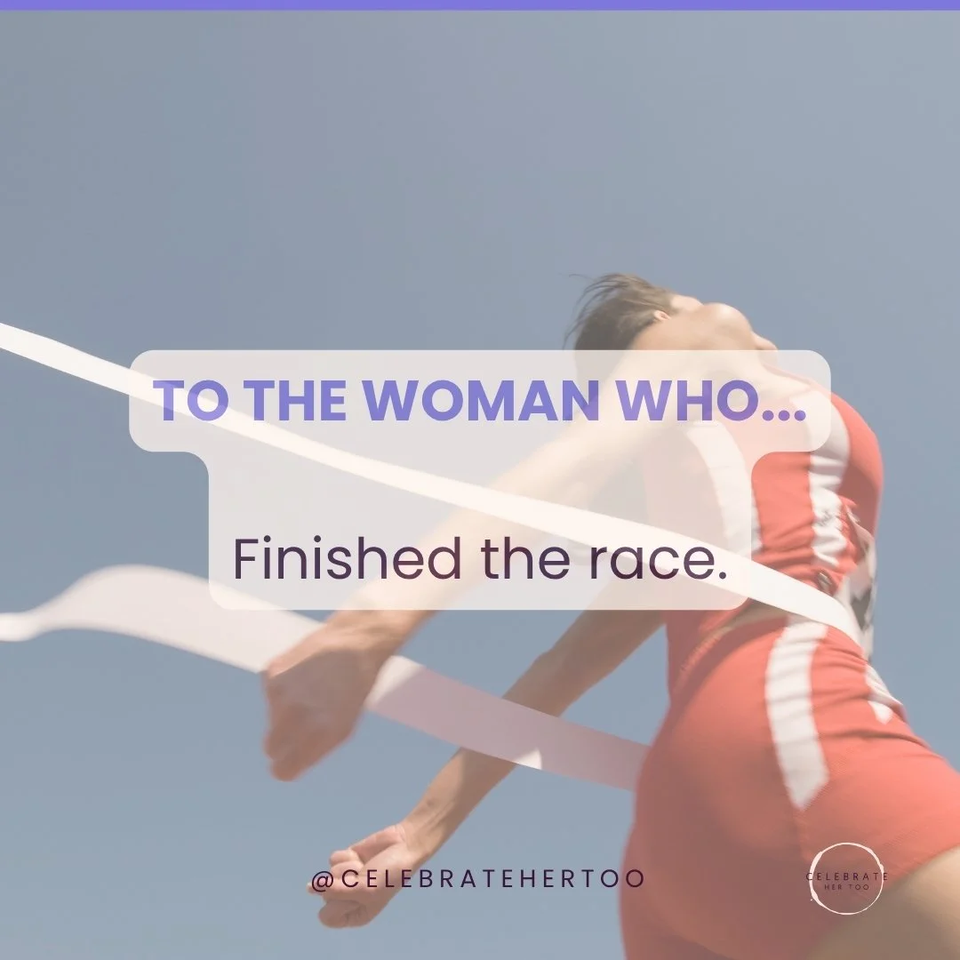 To the woman who crossed the finish line.

The 5K she trained for all spring. The half marathon she signed up for on a whim. The full marathon she almost quit at mile 18.

Nobody handed her a bouquet. Nobody threw a party.

But she set a goal, showed