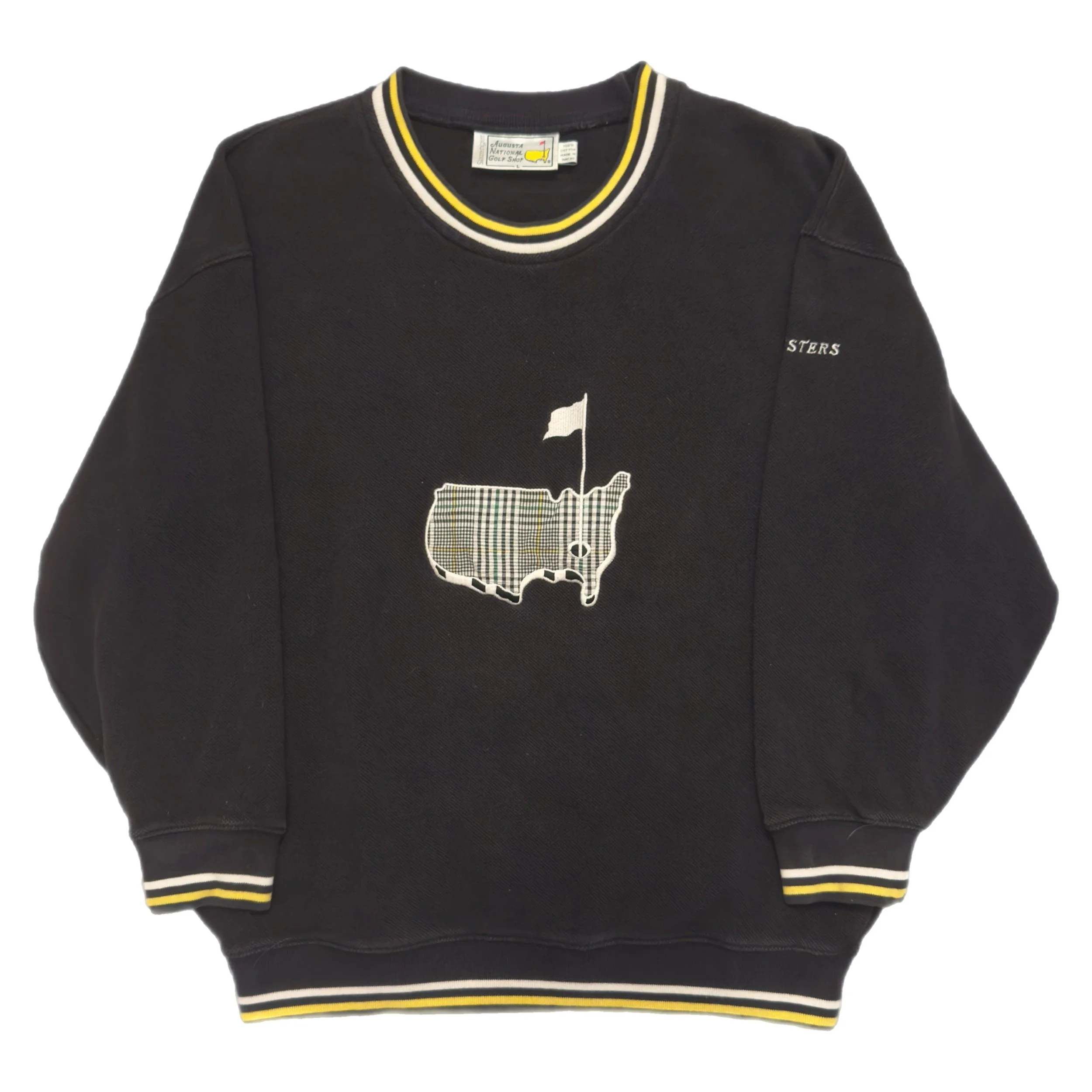 Vintage 90s Masters Plaid Design Crewneck Size L/XL