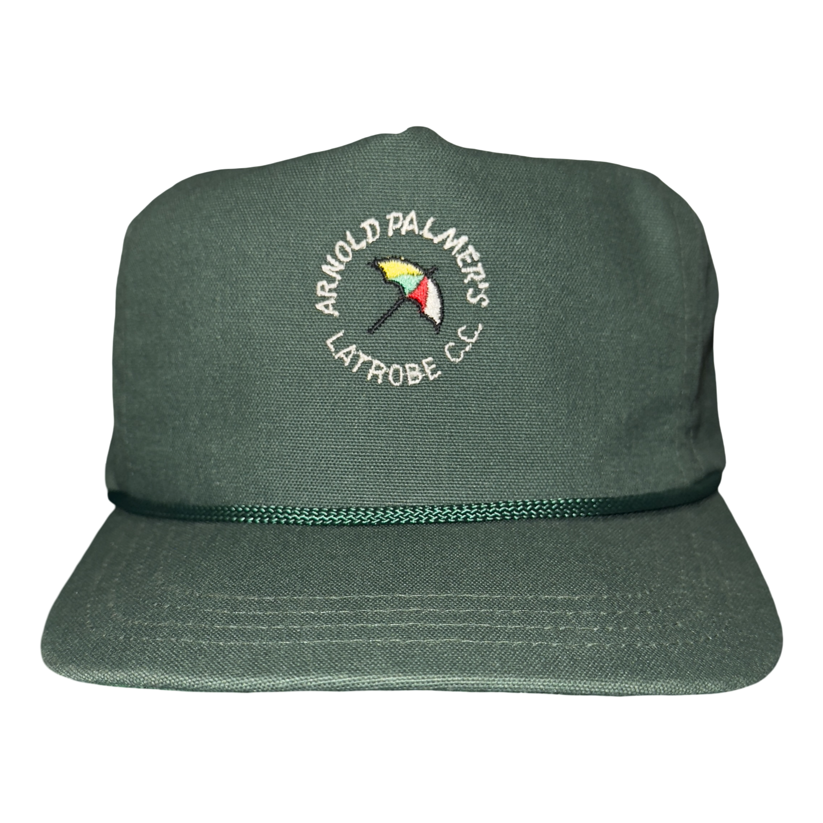 Vintage 90s Arnold Palmers Latrobe CC Leather Strapback