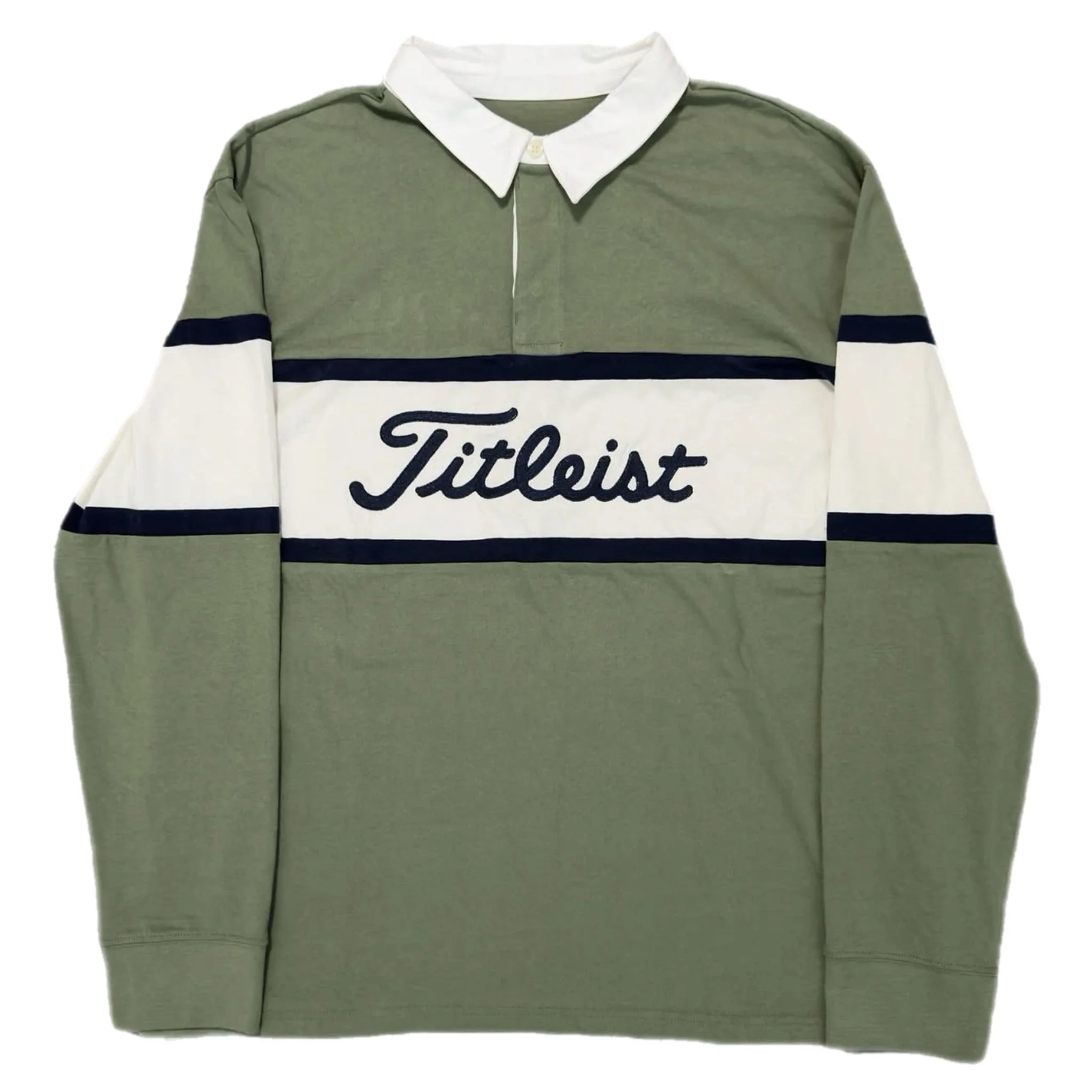 Vintage 90s Titleist Rugby Shirt Size Large