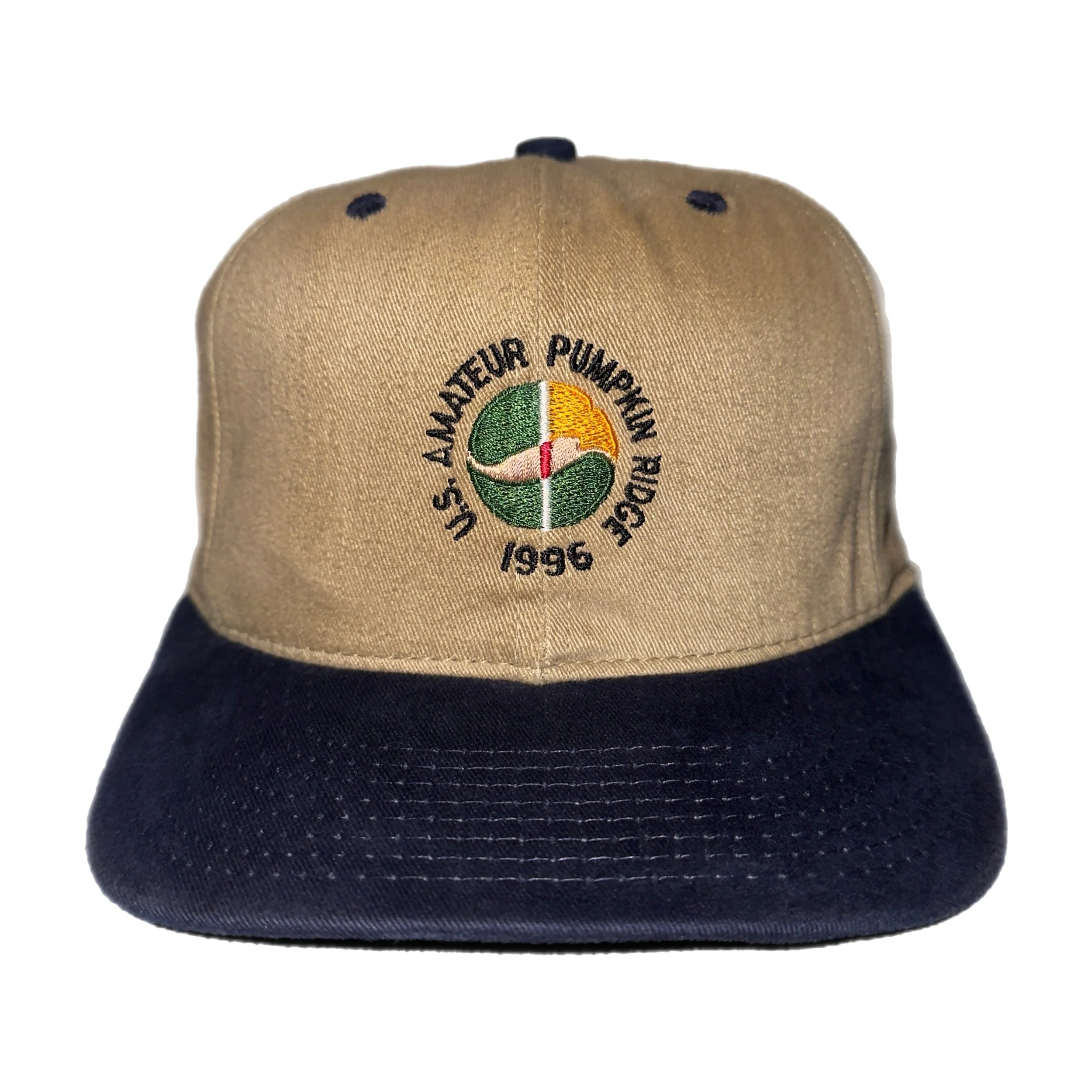 Vintage 1996 US Amateur Pumpkin Ridge Tigers Win Leather Strapback