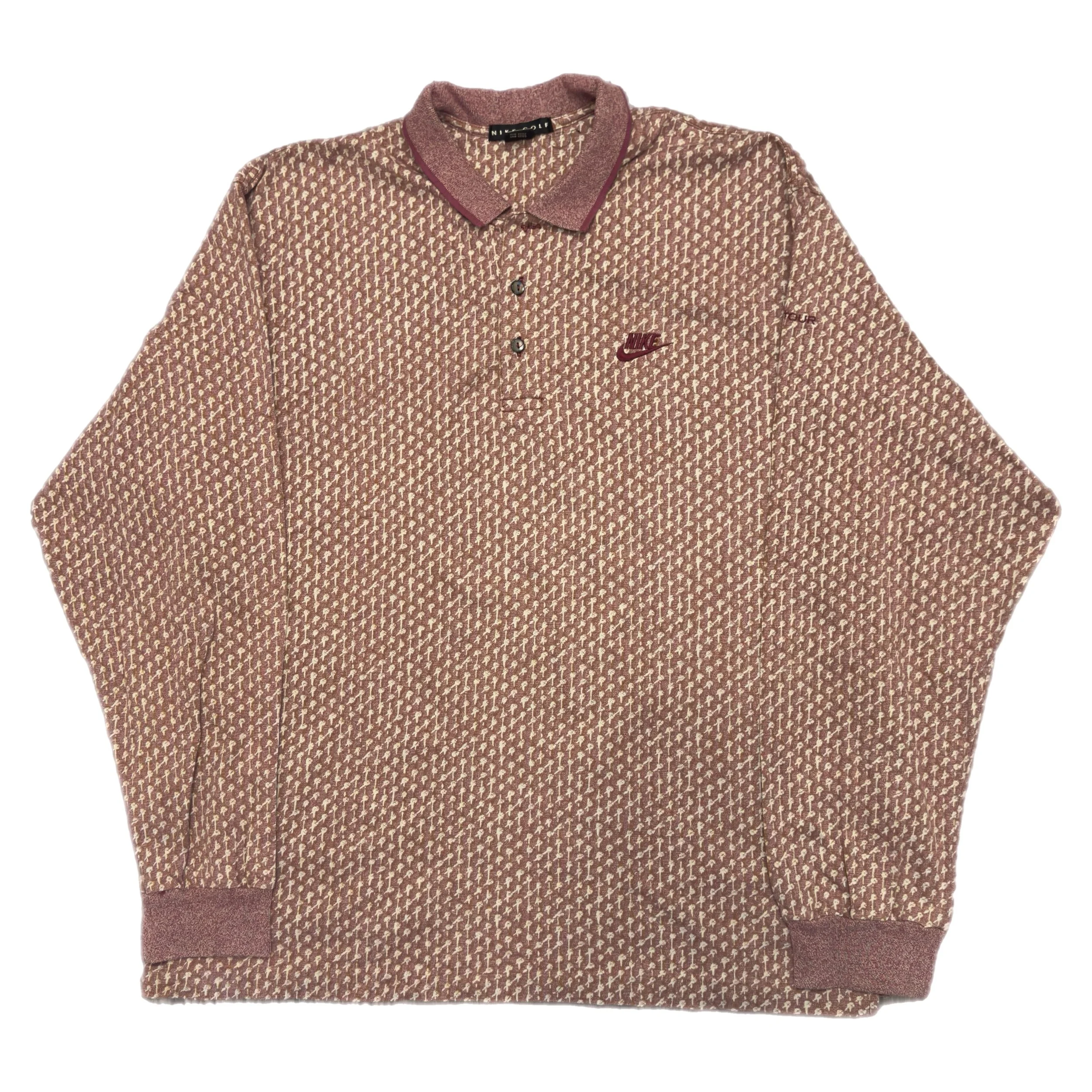 Vintage 90s Nike Golf Geometric Polo Size XL
