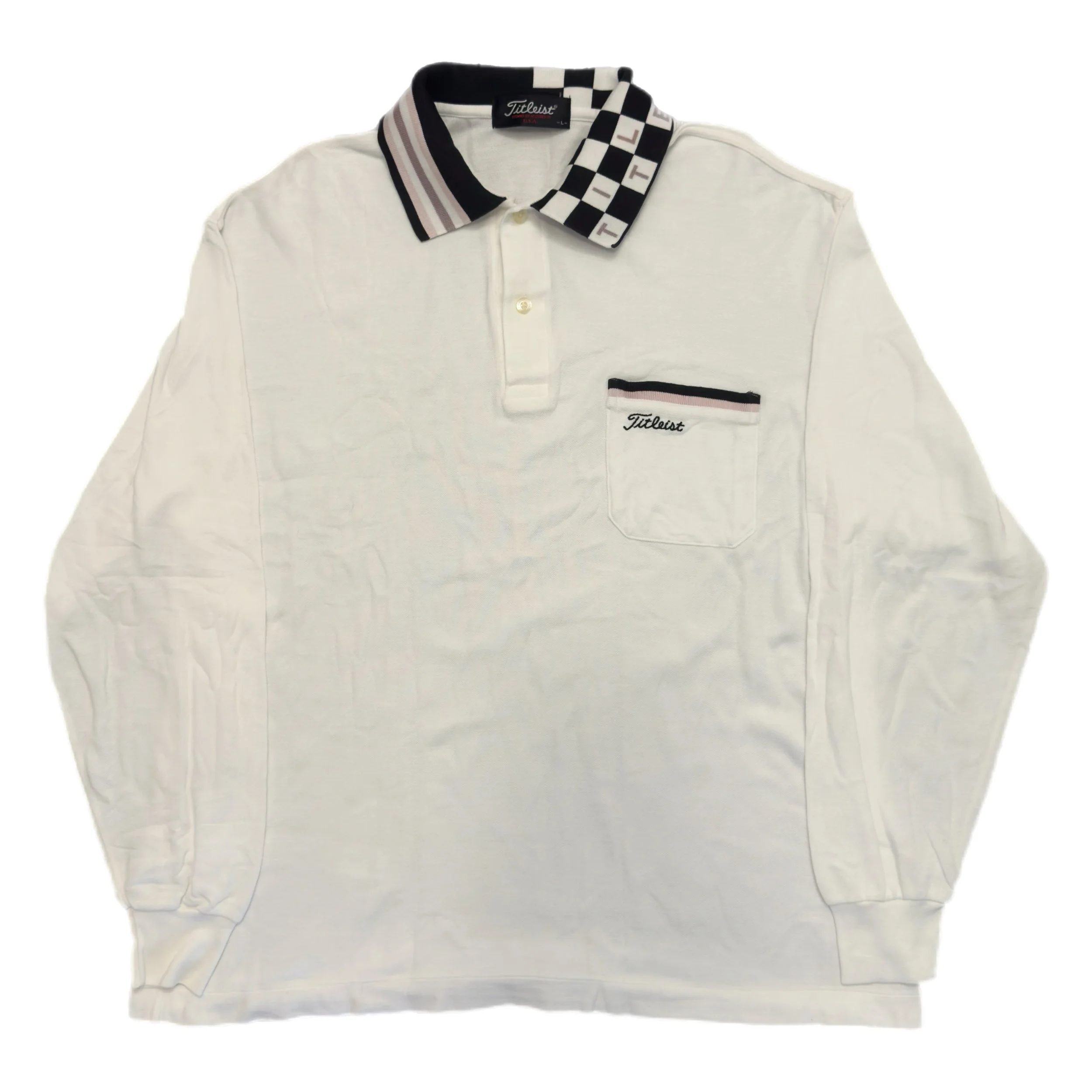 Vintage 90s Titleist L/S Polo Size M/L