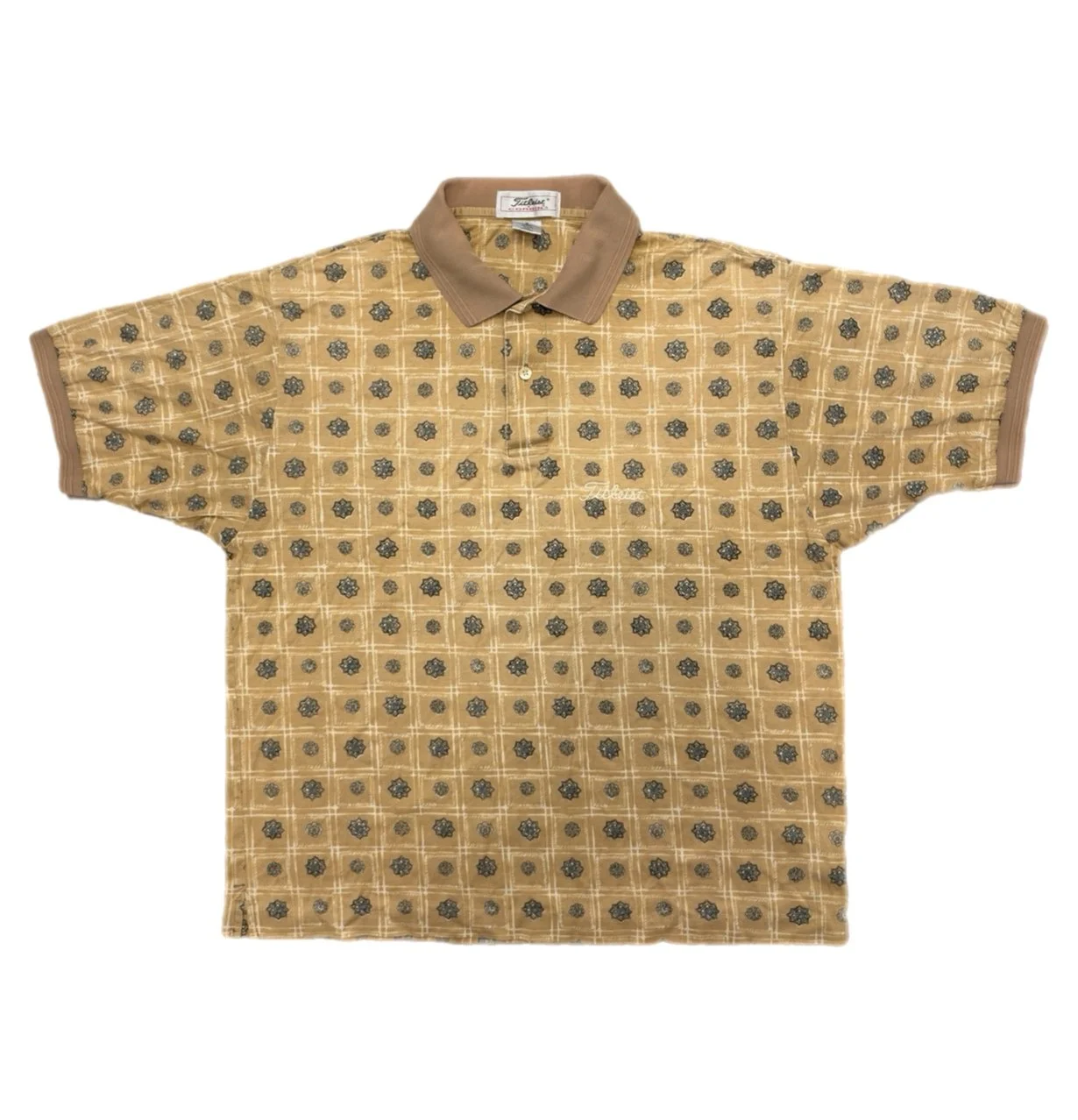 Vintage 90s Titleist Corbin Pattern Polo Size S/M