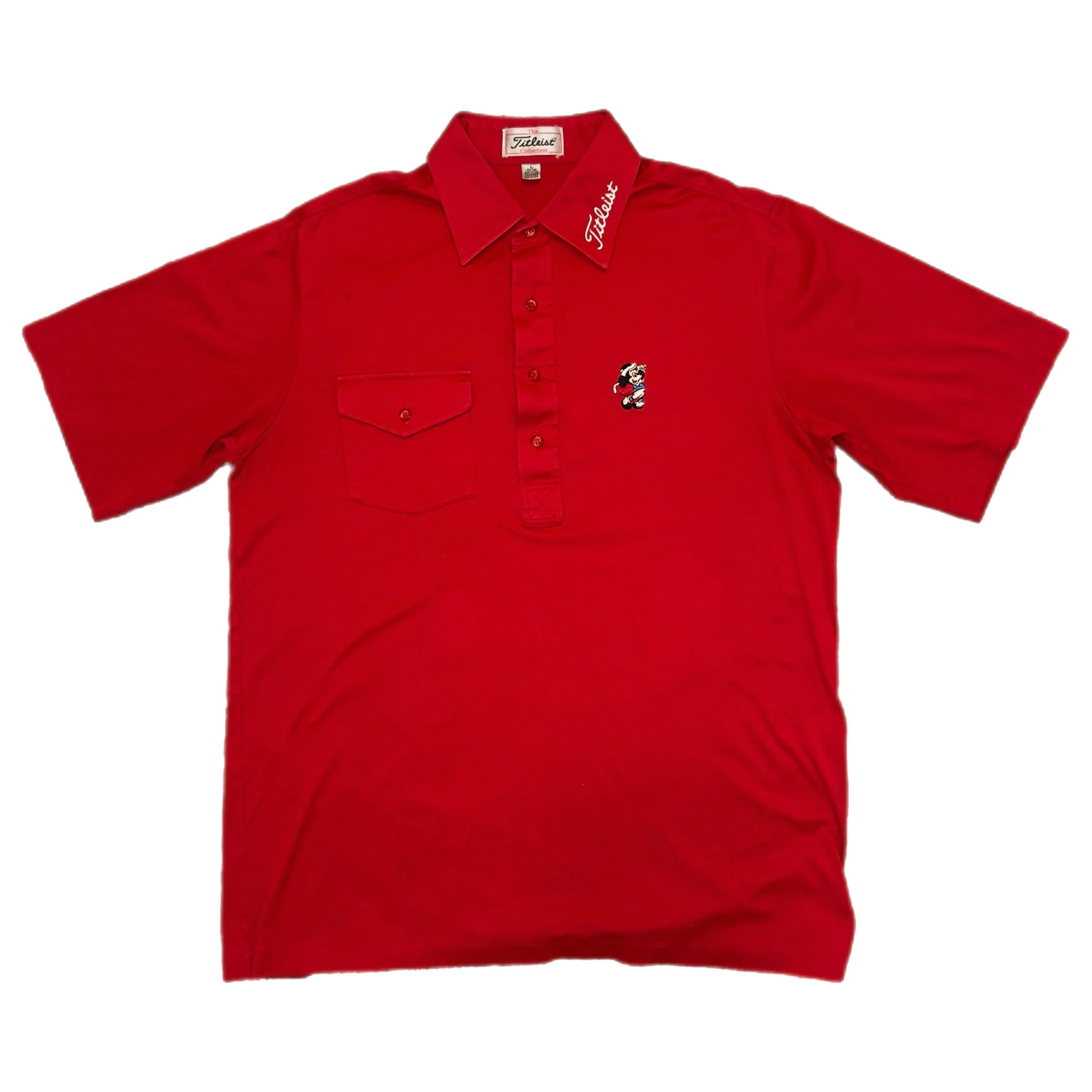 Vintage 90s Titleist Corbin Disney Collared Hit Polo Size Large