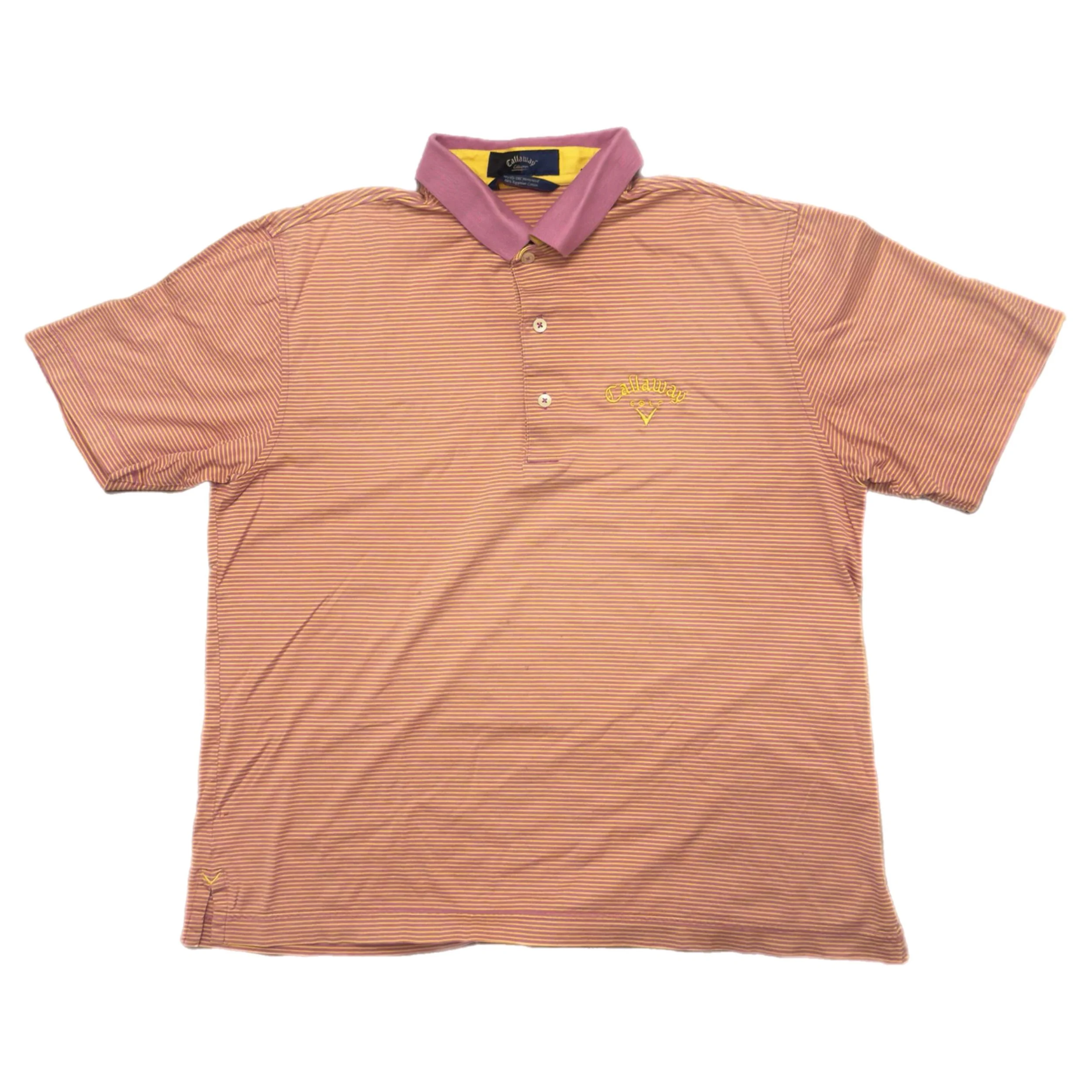 Vintage 90s Callaway Pink Lemonade Polo Size M/L