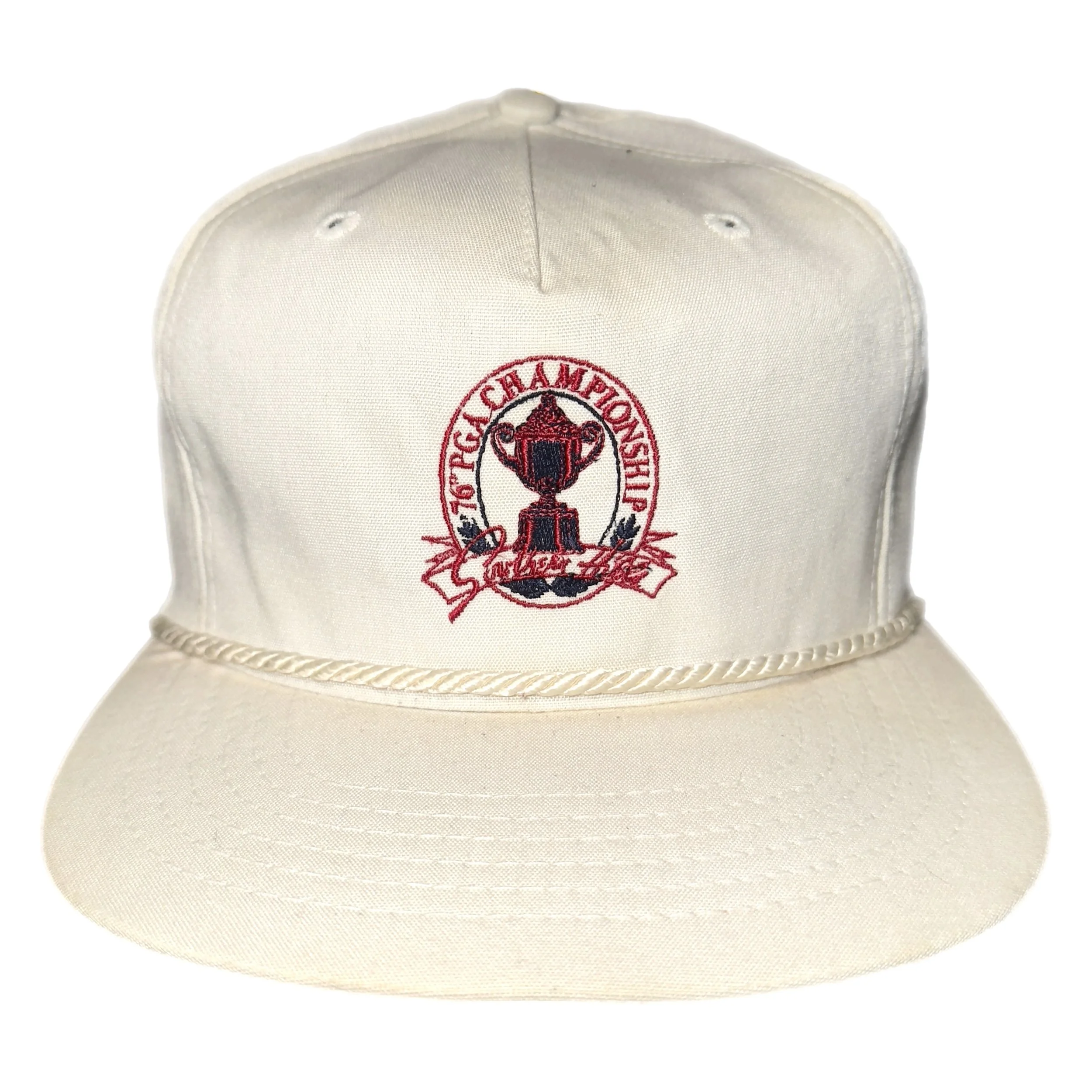 Vintage 90s Texace Southern Hill 76th PGA Championship Leather Strapback