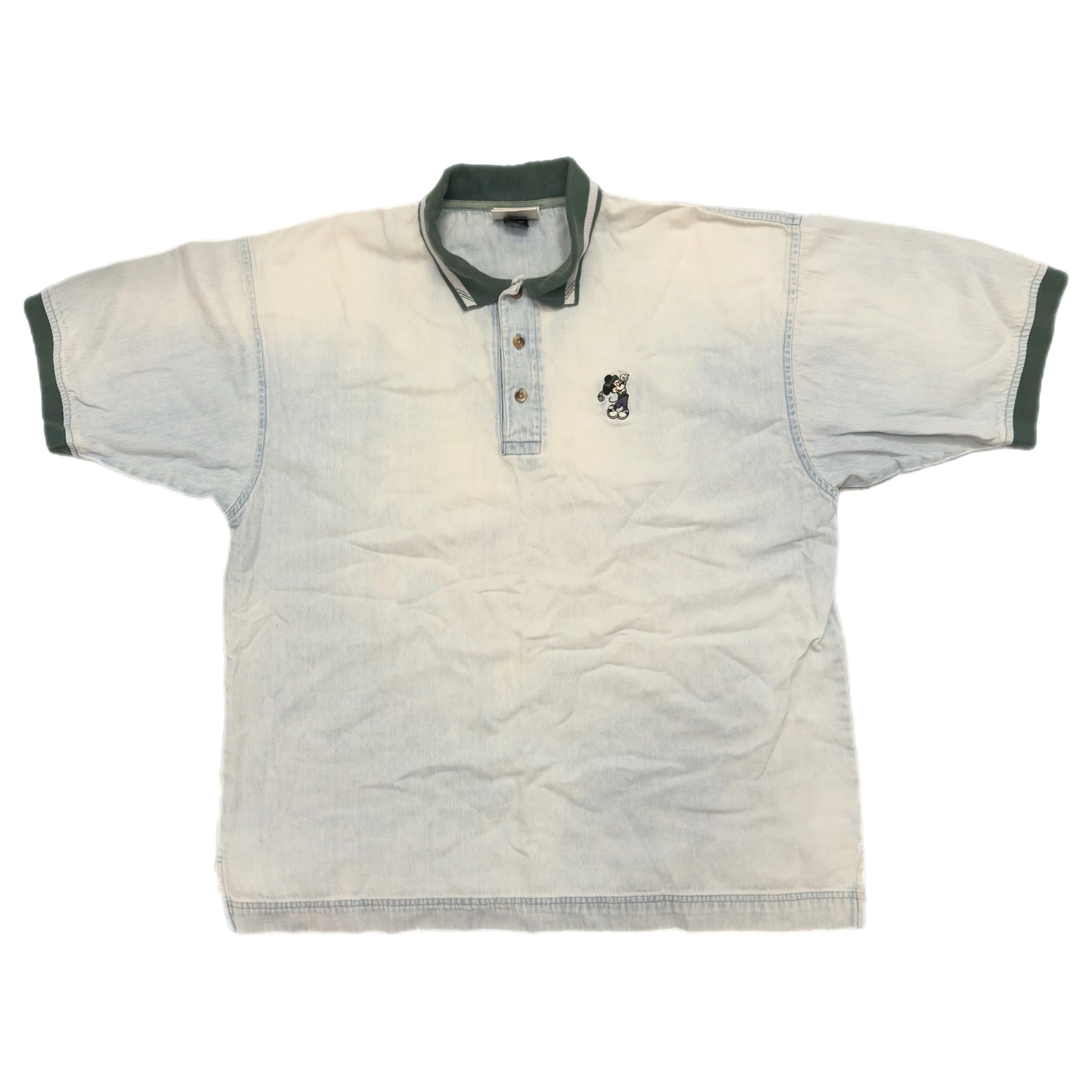 Vintage 90s Disney Golf Denim Polo Size XL
