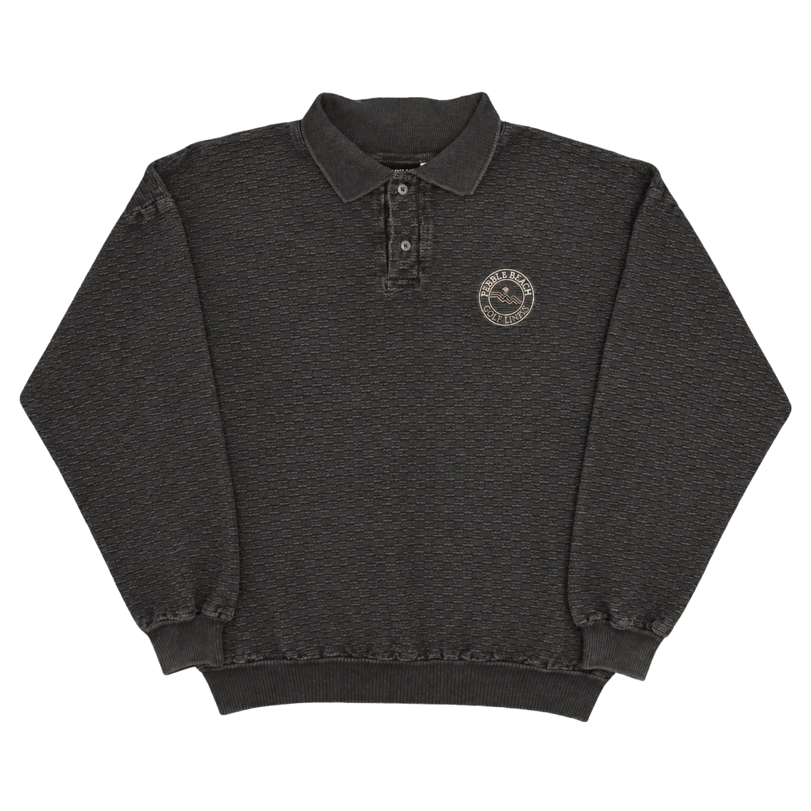 Vintage 90s Pebble Beach Collared Pullover Size Large