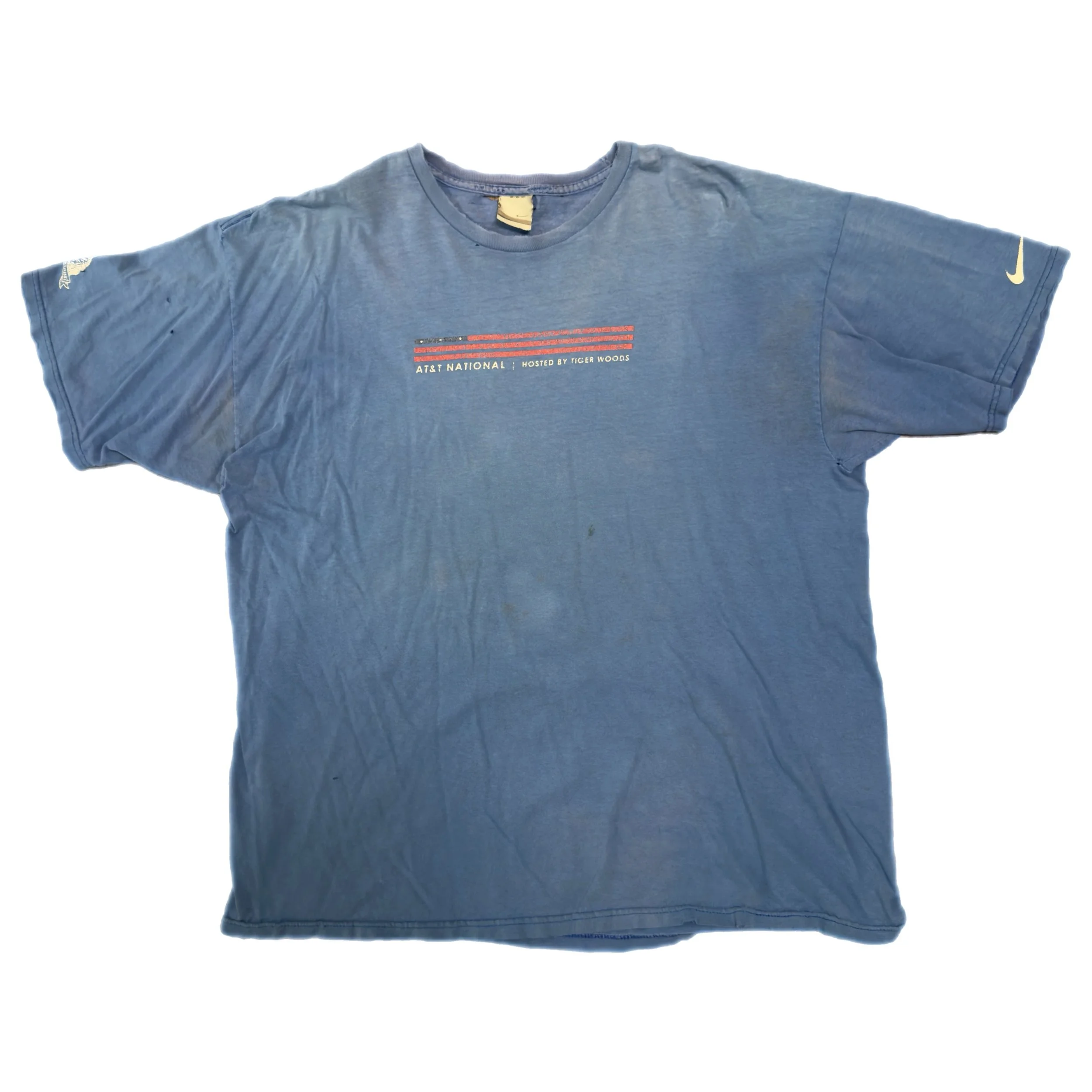 Vintage 00s Thrashed Nike Congressional Tigerr Woods T Shirt Size XL