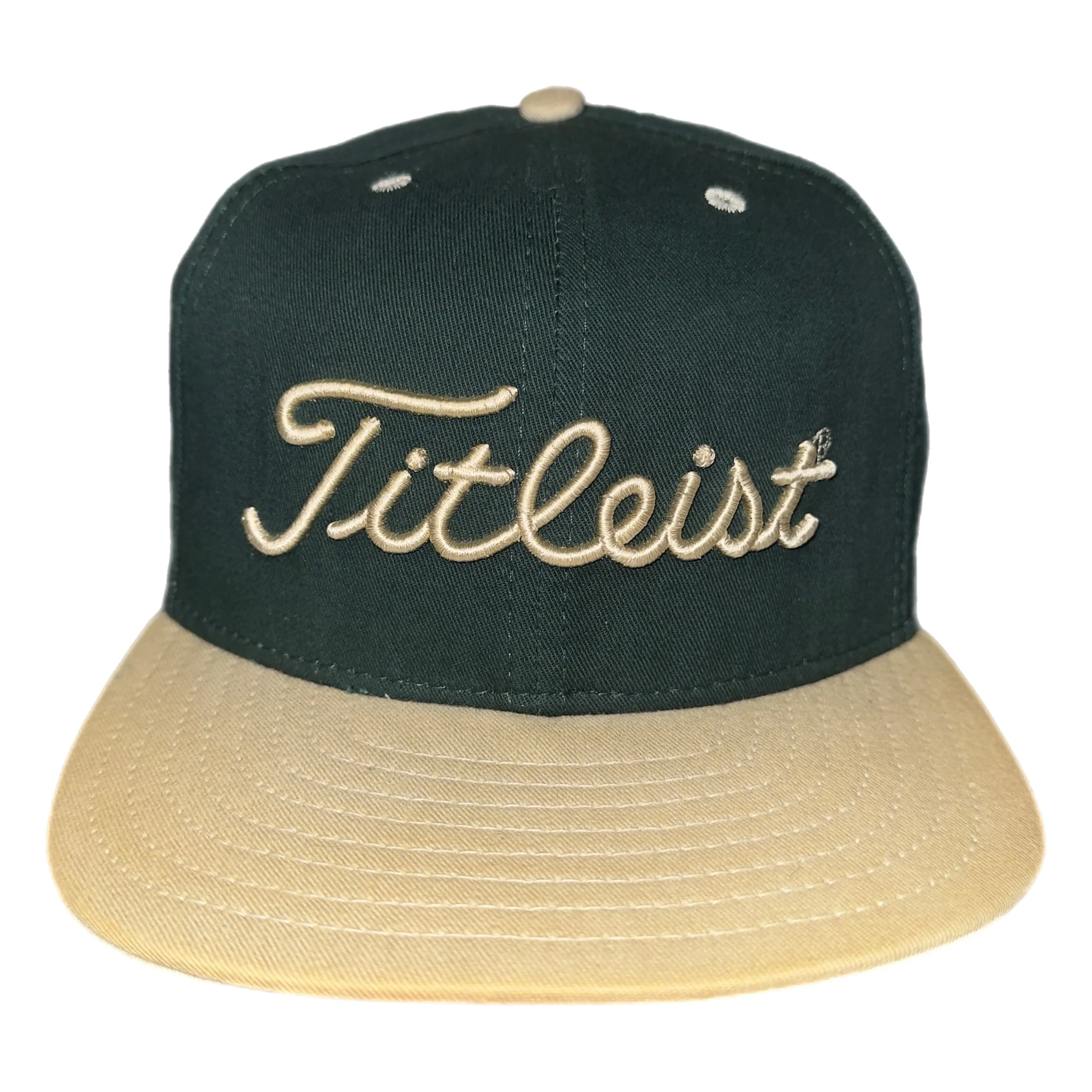 Vintage 90s Titleist New Era Leather Strapback
