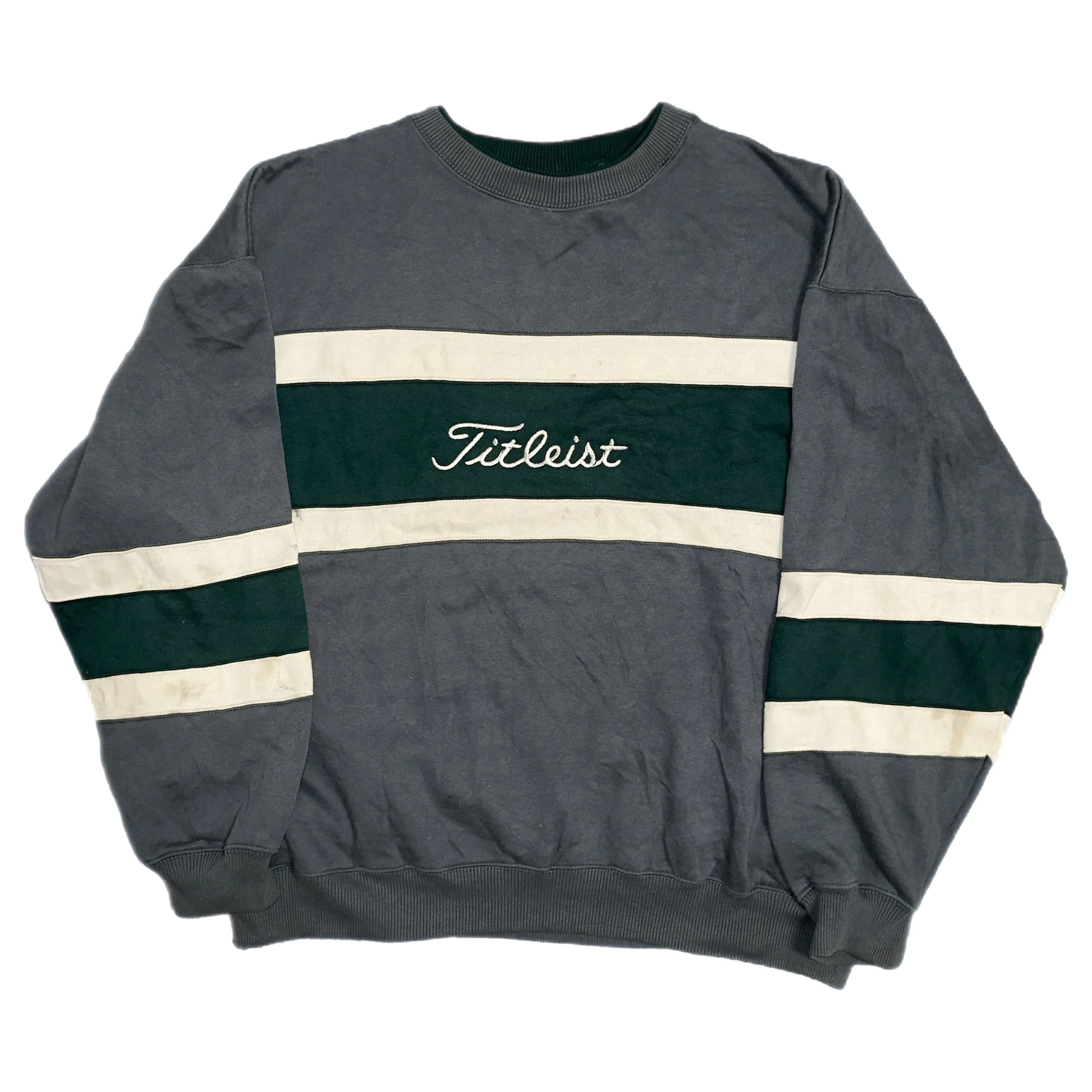 Vintage 90s Titleist Stripe Crewneck Size XL