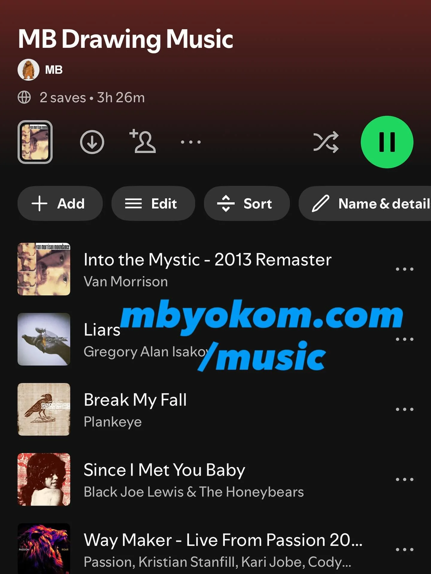 Music plays an important role when I create, so I thought I&rsquo;d like to share my playlist with you to listen! It&rsquo;s on Spotify- let me know what to add!