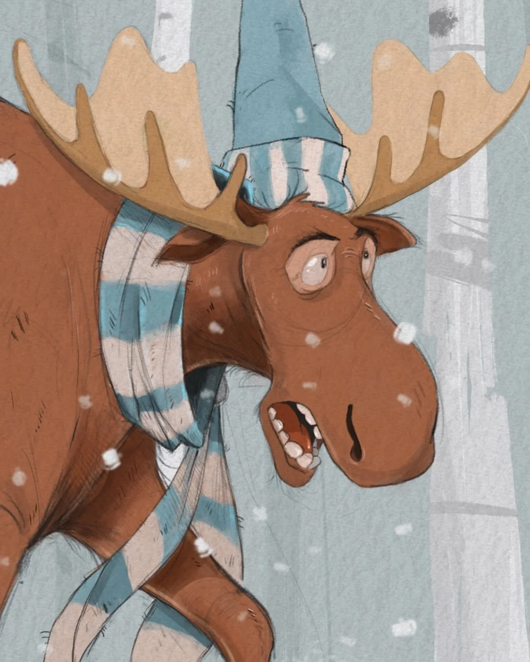 Thought I had posted this before but didn&rsquo;t see it on my page - oh well- since it&rsquo;s cold outside, here&rsquo;s a cold painting #DaYoopers