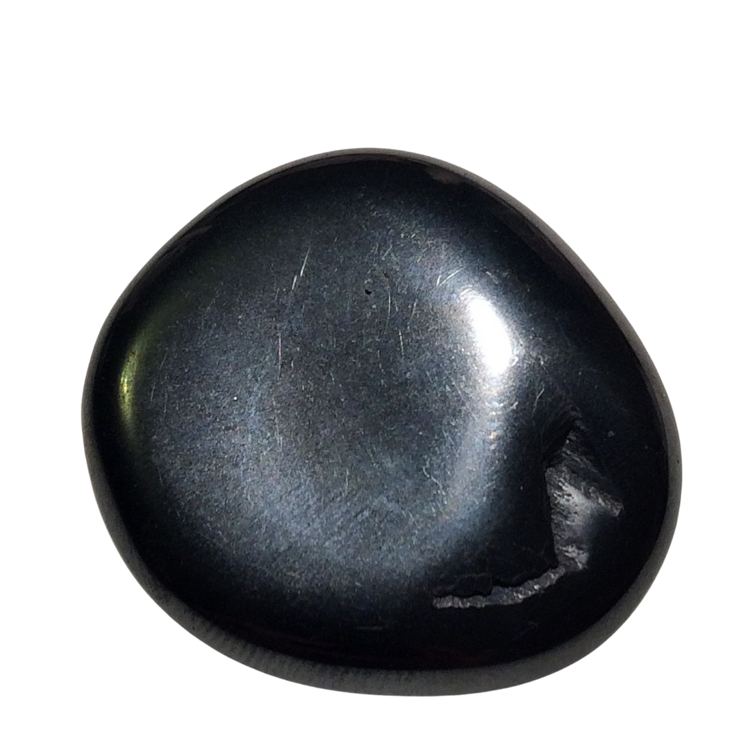 a polished piece of hematite