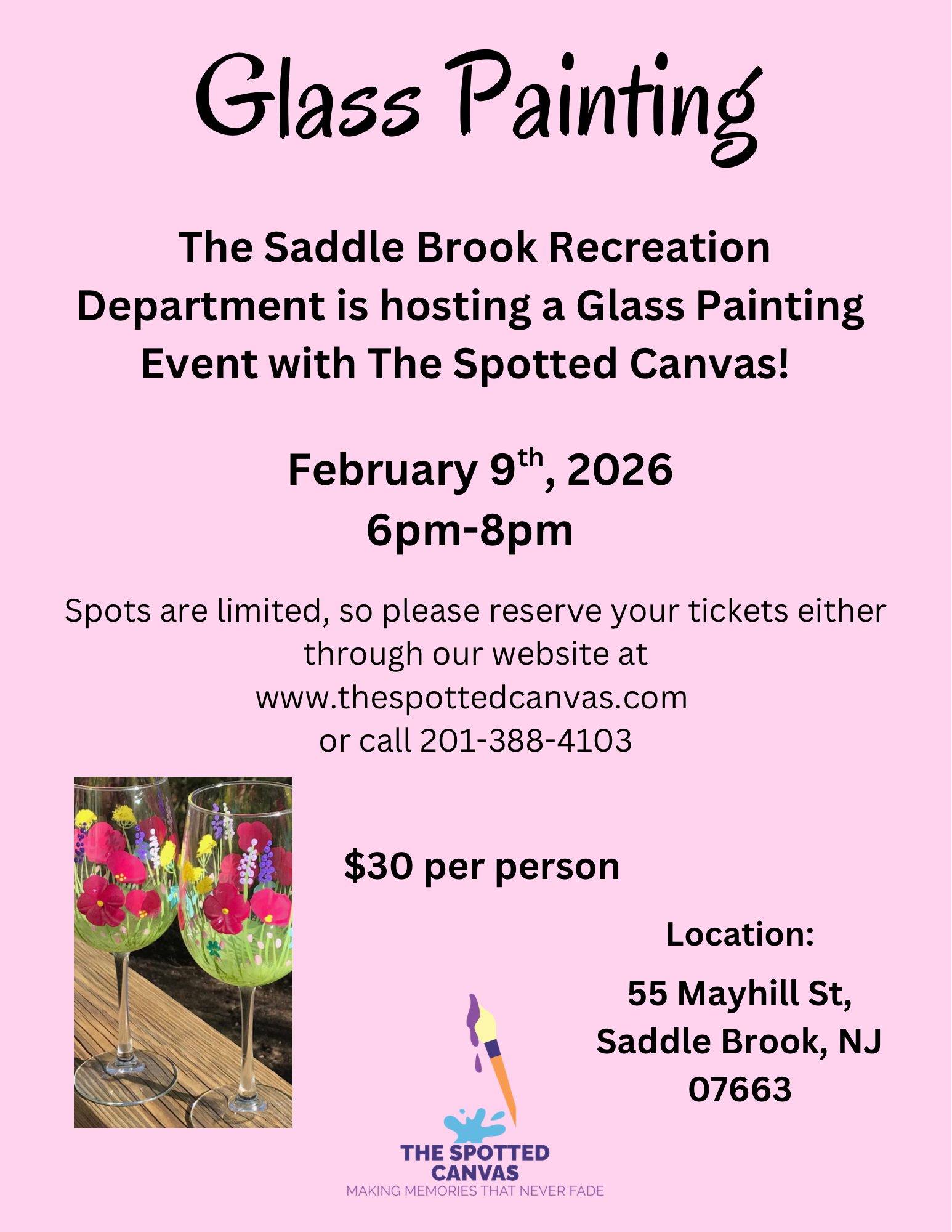 Pink Green Modern Feminine Floral Watercolor Paint Party Announcement Flyer.PNG