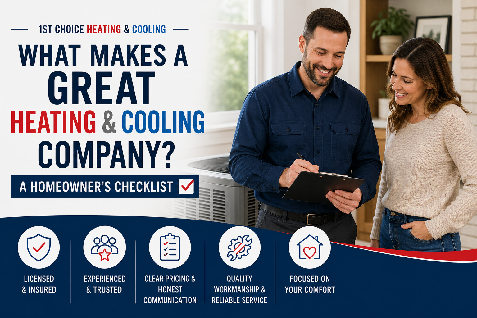 What Makes a Great Heating and Cooling Company? A Homeowner's Checklist