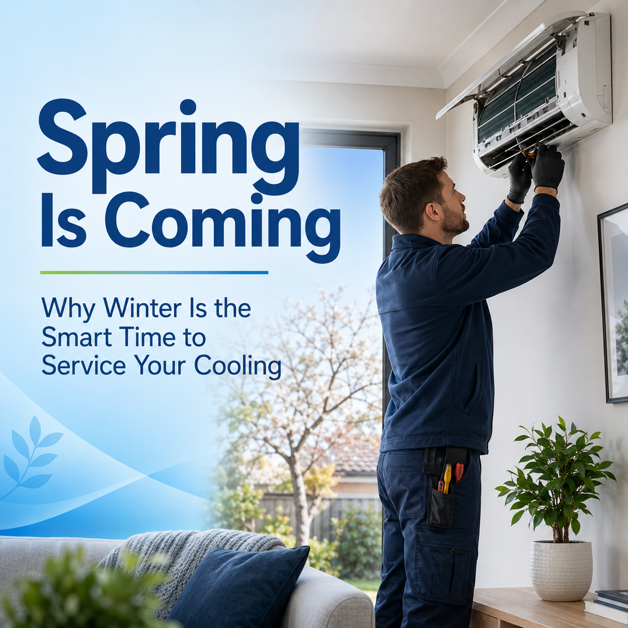 Spring Is Coming: Why Winter Is the Smart Time to Service Your Cooling