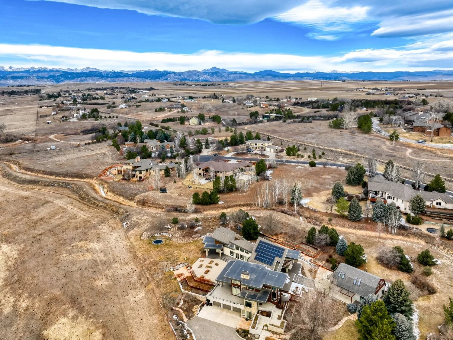 aerial neighborhood view