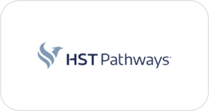 HST Pathways logo on white tile
