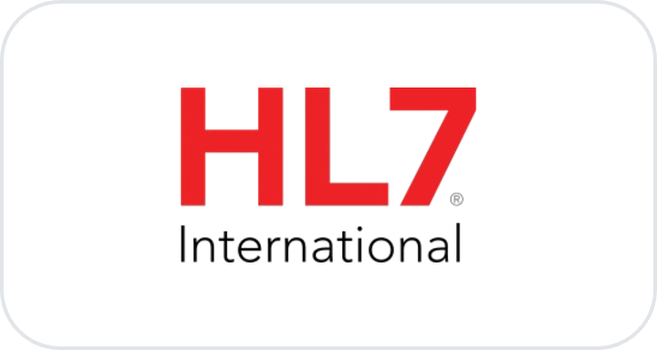 HL7 International logo on white tile