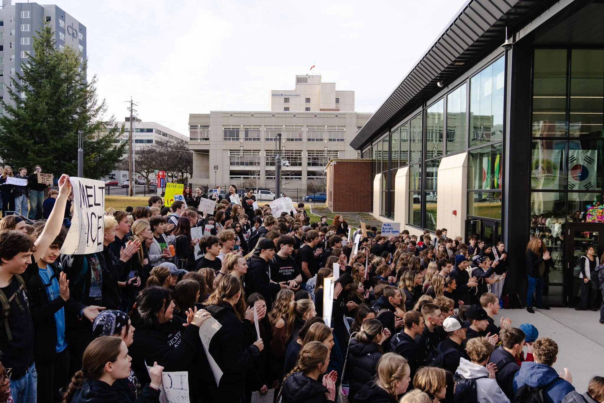 “Take the unexcused absence”— LC students walk out in protest of ICE