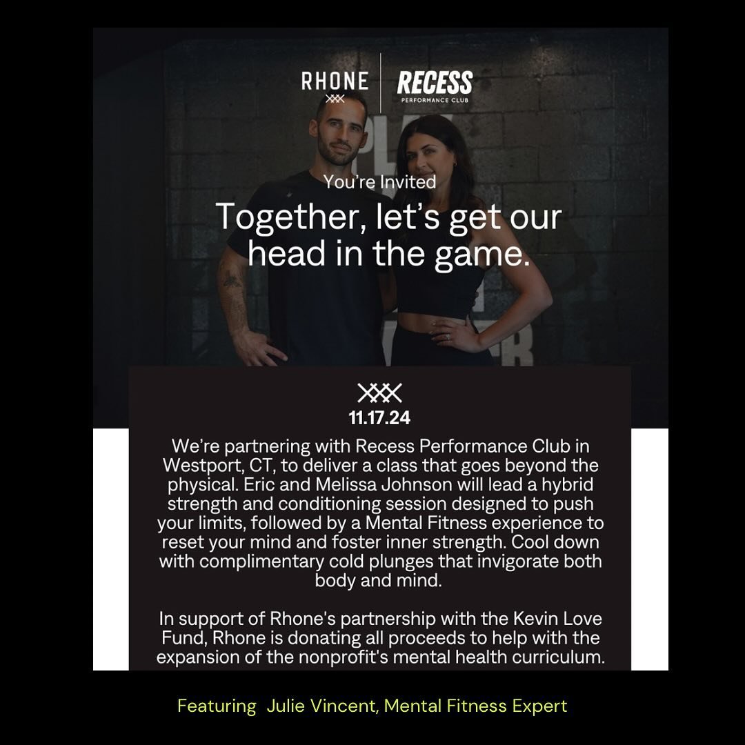 I&rsquo;m honored to be a part of the @rhone Mind + Muscle Series with @recess.fit in Westport!

Join us for a class on Sunday, Nov 17 that goes beyond the physical. @ericmjohnson and @melis.johnson will lead a hybrid strength and conditioning sessio