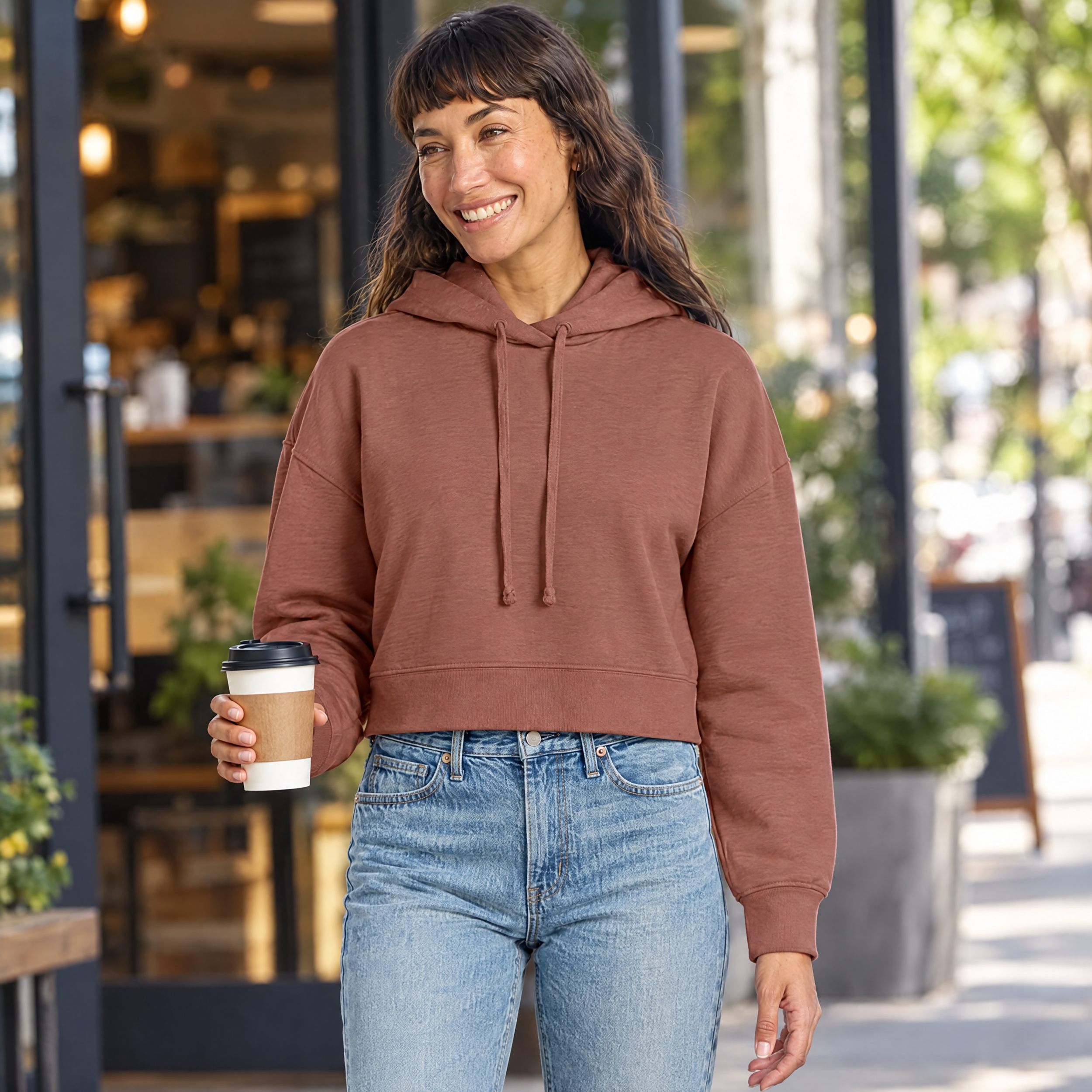 DT6101 Crop Hoodie
