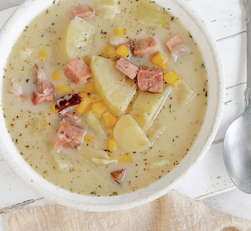 Pressure Cooker Potato &amp; Ham Chowder