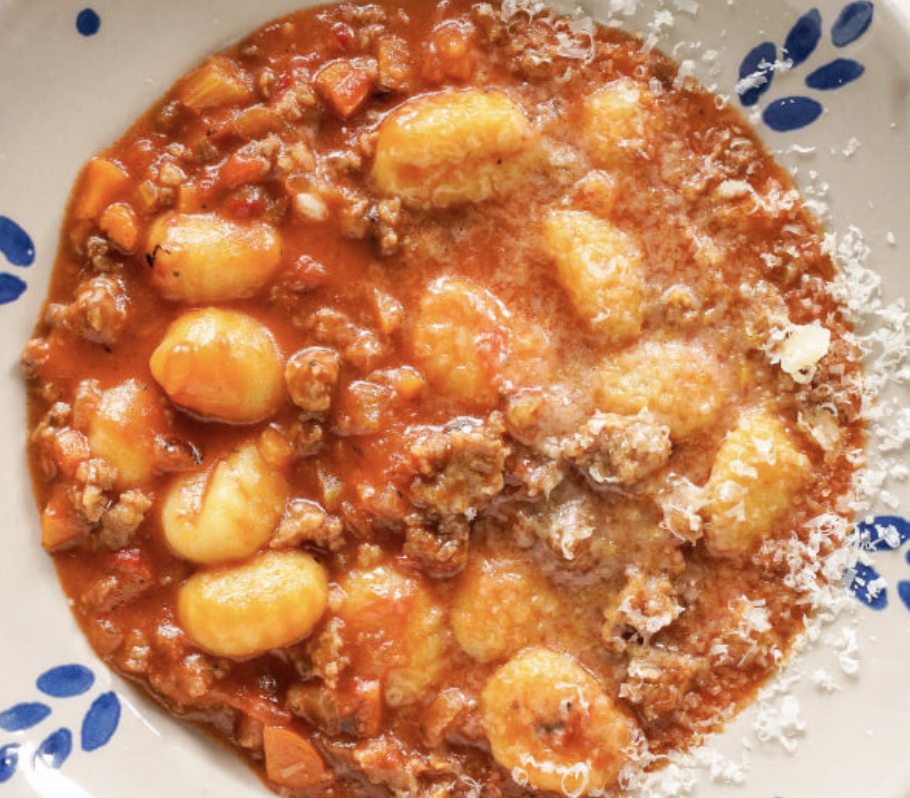 One Pan Sausage Ragu Gnocchi