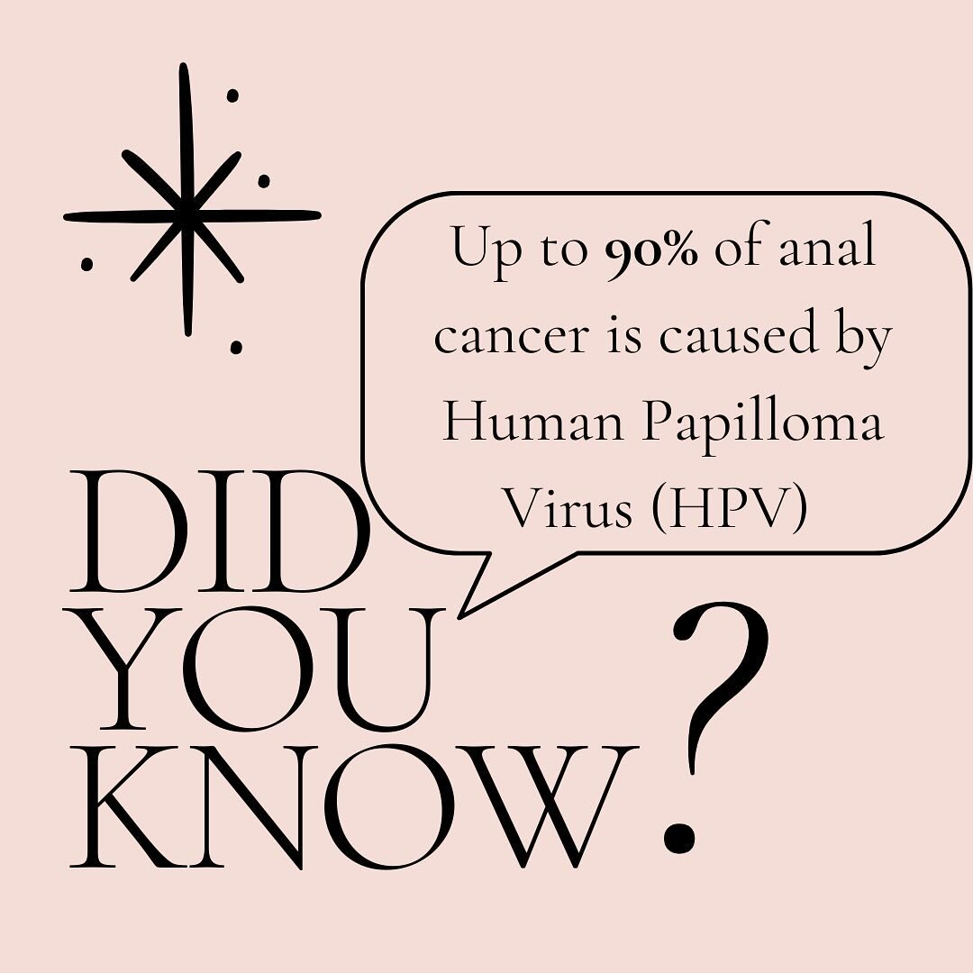 Today is ✨Anal Cancer Awareness Day✨! Did you know that HPV is found in 90% of people with anal cancer? HPV infection is very common, and most people can clear the infection without issue. But sometimes the infection doesn&rsquo;t go away and can cau