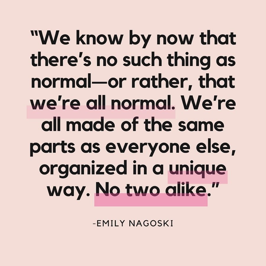A quote that we love by @enagoski from her book &ldquo;Come As You Are&rdquo;. 

We think this idea pairs well with the theme of our conference this year, Embodying Sexual Health: Sexuality for all bodies!
 
Emily Nagoski is our keynote speaker on Ma