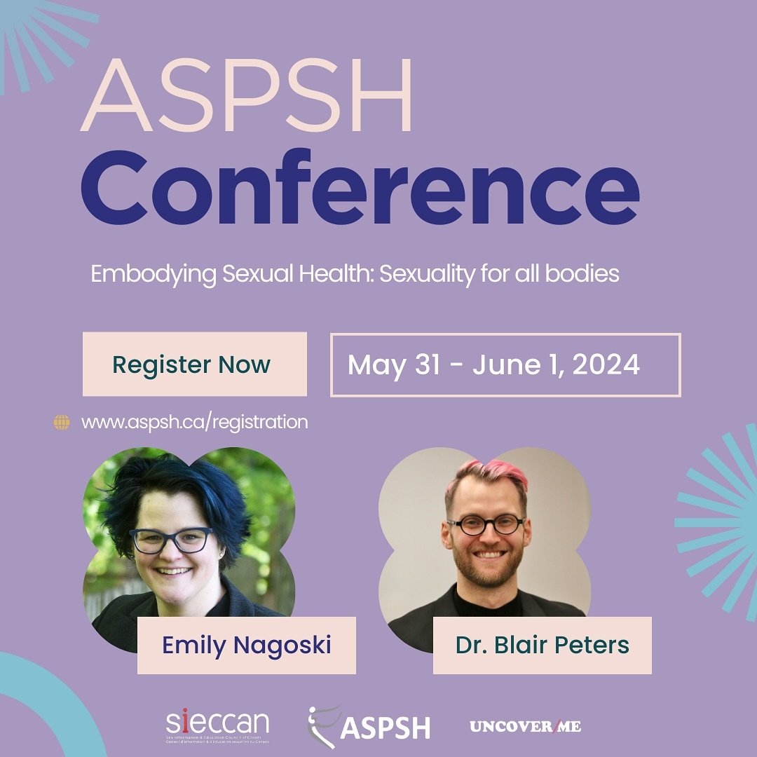 ASPSH&rsquo;s 15th Biennial Conference on Sexual Health, Embodying Sexual Health: Sexuality for all bodies, is less than a month away!

Have you registered yet?

Www.aspsh.ca/registration