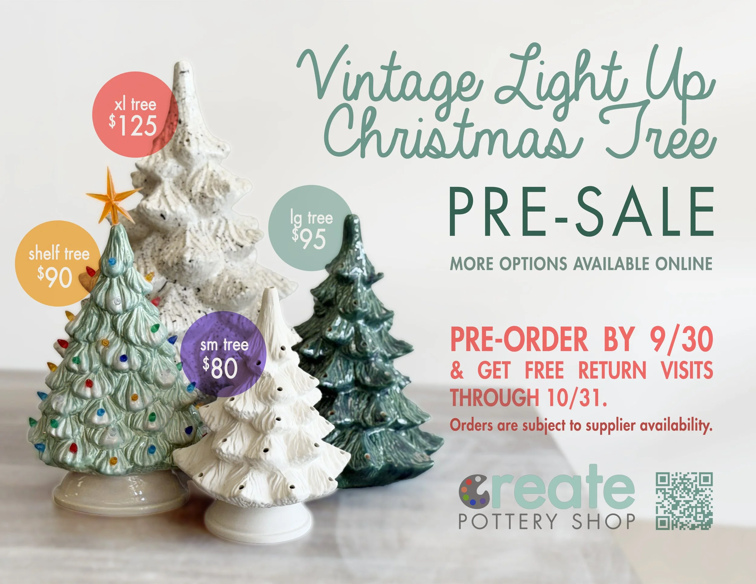 Vintage Light-up Trees
