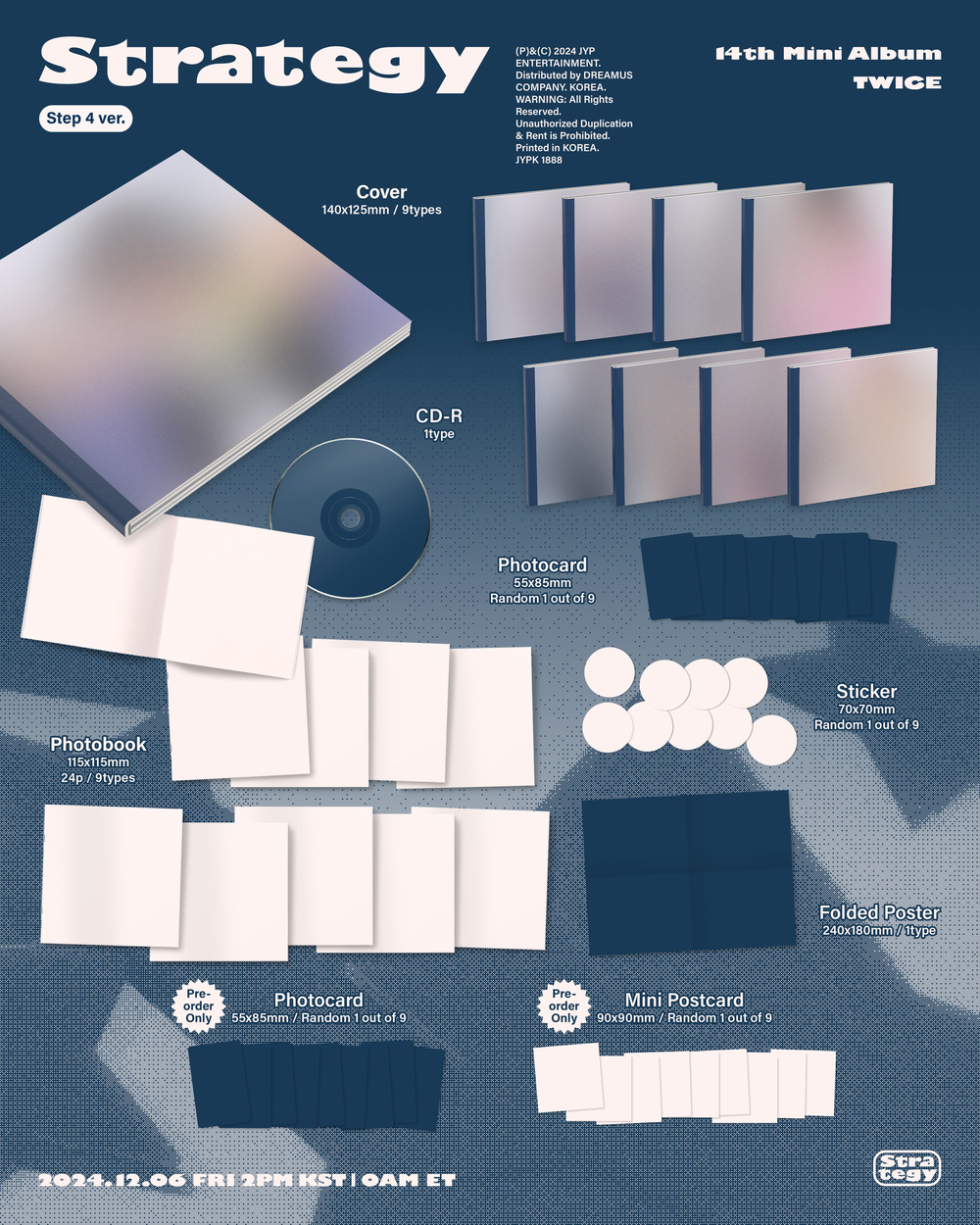 TWICE - 14th Mini Album [STRATEGY] (Step 4 Ver.) — Rock Paper 