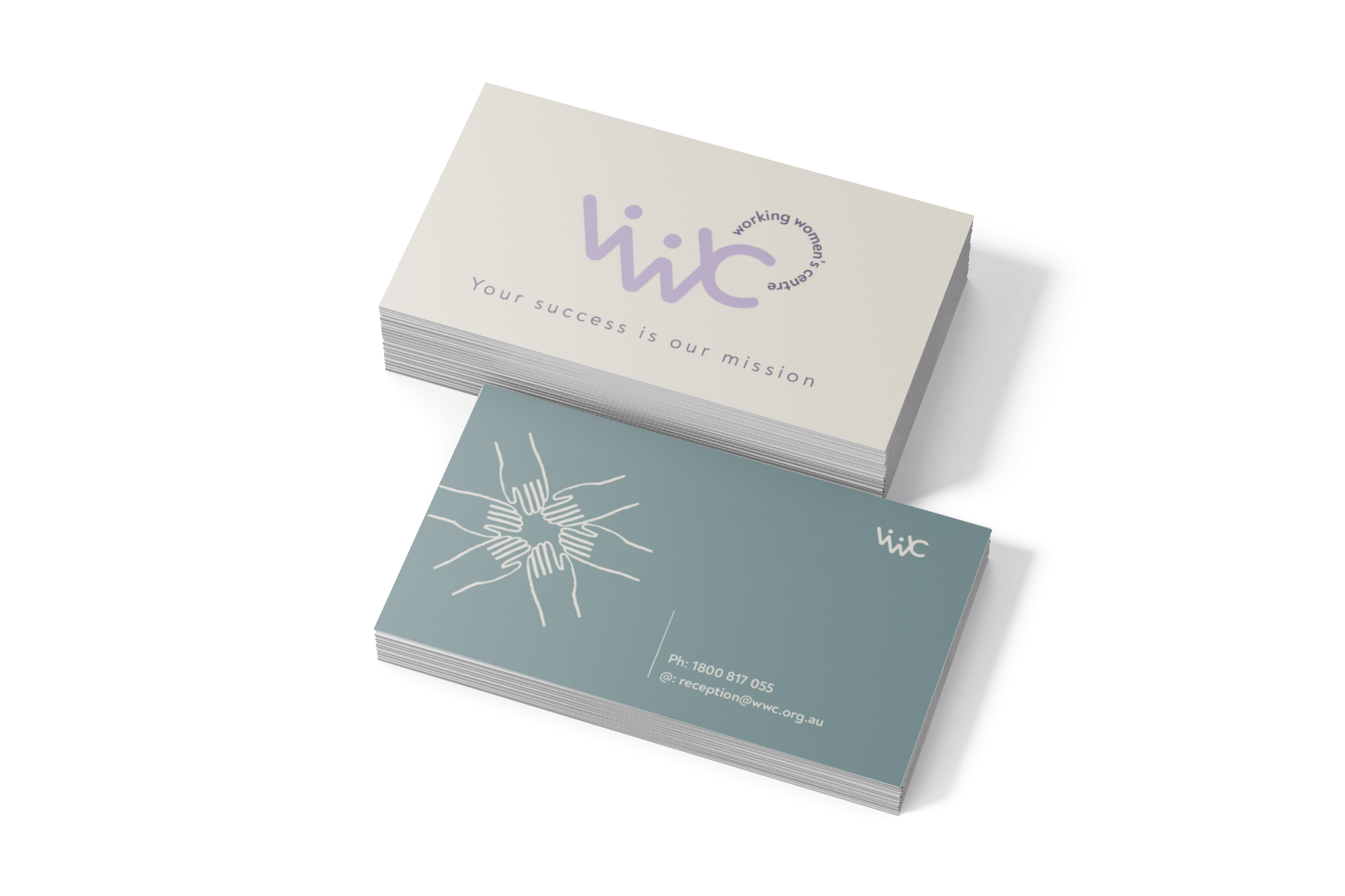 Business Cards Mockup, Stacked .png