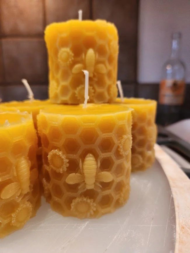 Honeycomb Beeswax Candle