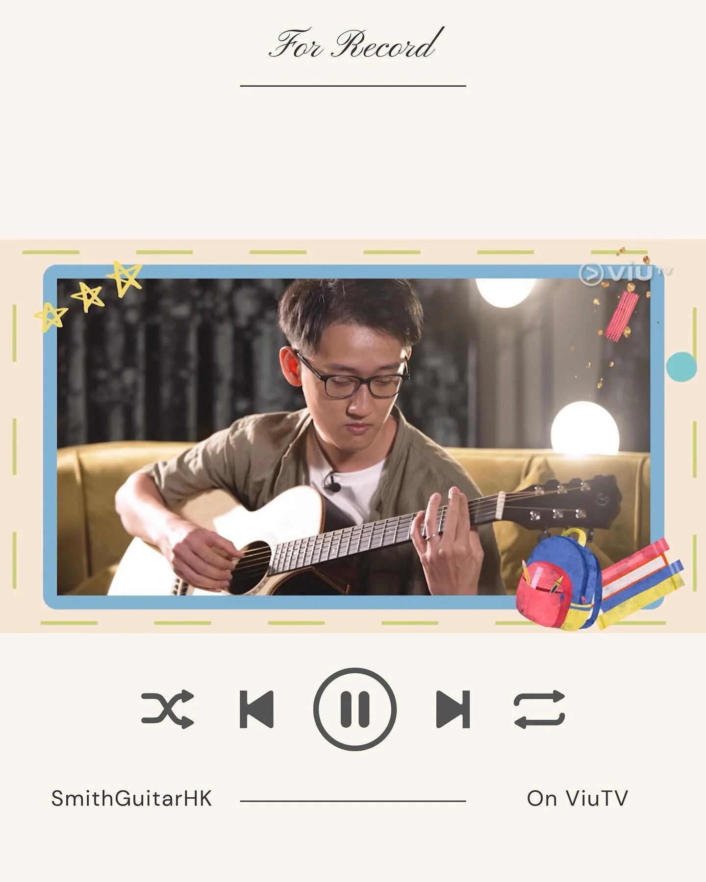 原來之前幫手拍既電視節目20/11已經播出左🤣

節目名係Art like 大本型，我係節目上面彈左2隻押尾既歌，不過只係一小段🤫同時我都有係節目上做小小教學同埋分享👍🏻

有興趣睇既，上Viu search Art Like 大本型，第20集既10分鐘開始直到尾就係我啦🫣

我都會upload返我彈既部份上黎。再次多謝 @honamguitar 比左成集我幫佢拍❤️

#artlike大本營 #smithguitarhk #fingerstyle #木結他 #結他 #kotaroos