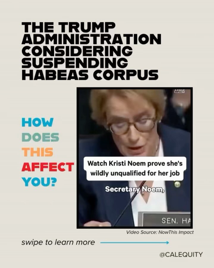 Habeas corpus protects us all&mdash;it&rsquo;s the right to not be jailed without reason or trial. 

Suspending it would strip away one of our most basic protections and puts everyone&rsquo;s freedom at risk.

✍️ Add your name: Sign our letter of sup