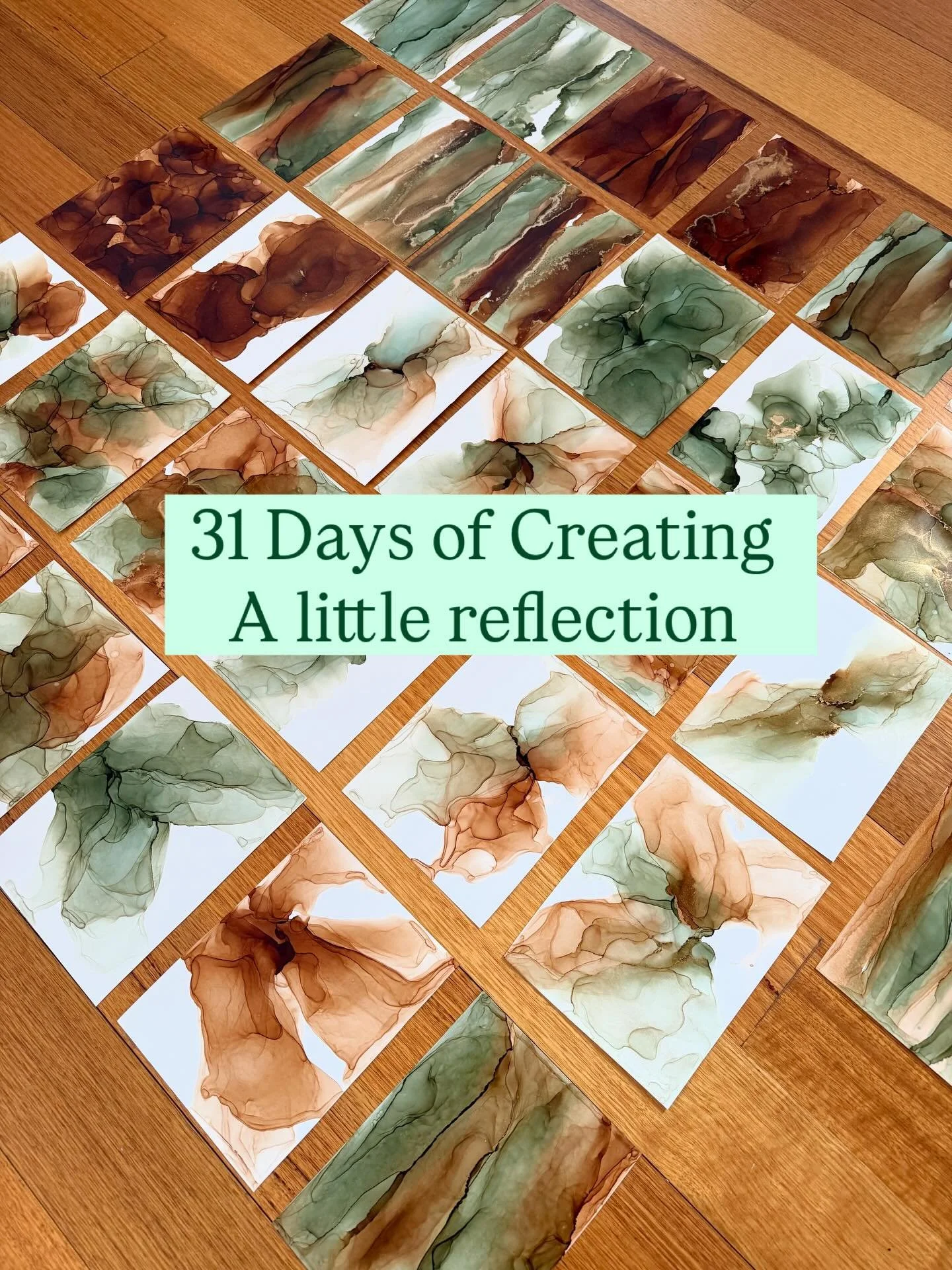 It&rsquo;s been really special taking a moment to look back at what I created during this 31 day challenge. 
I&rsquo;m feeling so grateful and proud. 🥰

Swipe through to read some of my thoughts and reflections and at the end there&rsquo;s a little 