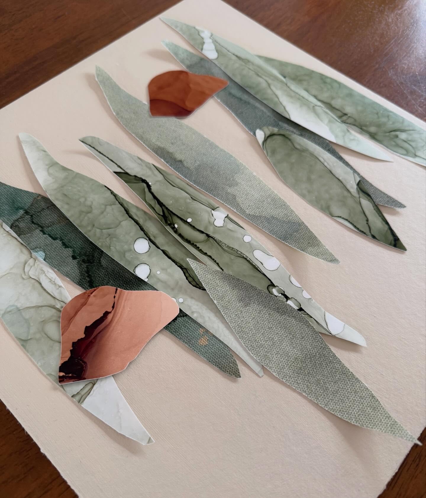 It&rsquo;s going to be all about eucalyptus leaves and gum nuts this weekend 🌿🤎

#NatalieJayneArt #PaperAndCanvasCollage #CollageArtist