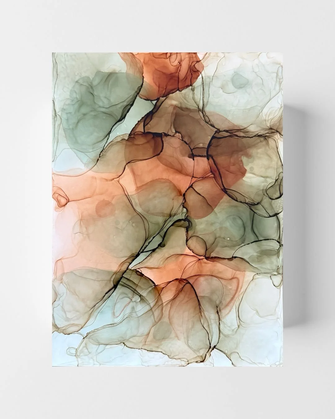 Introducing the Grounded collection. 💚🤎✨

Part two 

A collection of mini original abstract artworks created with a limited earthy palette of deep greens, rich browns and soft gold shimmer. 

Each piece explores the unique variations in movement, t