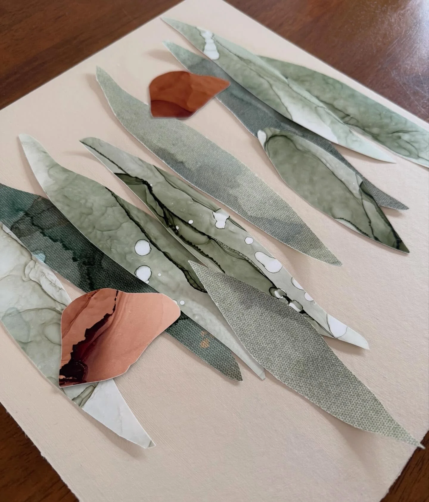 It&rsquo;s going to be all about eucalyptus leaves and gum nuts this weekend 🌿🤎

#NatalieJayneArt #PaperAndCanvasCollage #CollageArtist