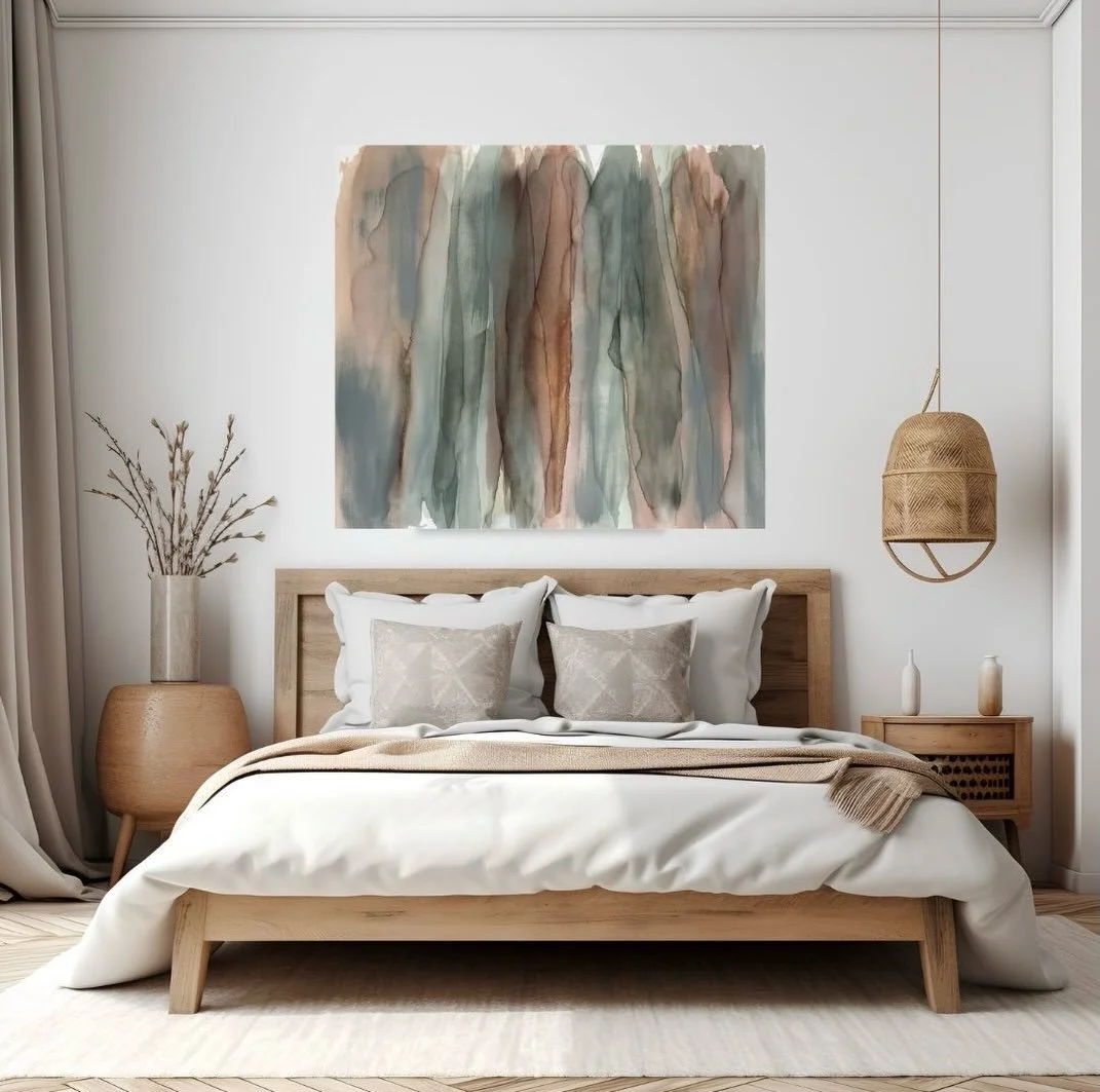 Grounded Tides explores the beauty of nature through a palette of earthy greens, rich browns and subtle shimmer. 💚🤎✨
Swipe to the end for some gorgeous close ups! 

Lovingly created on @sustainable.canvas 🌎 

Now available through my Bluethumb pro