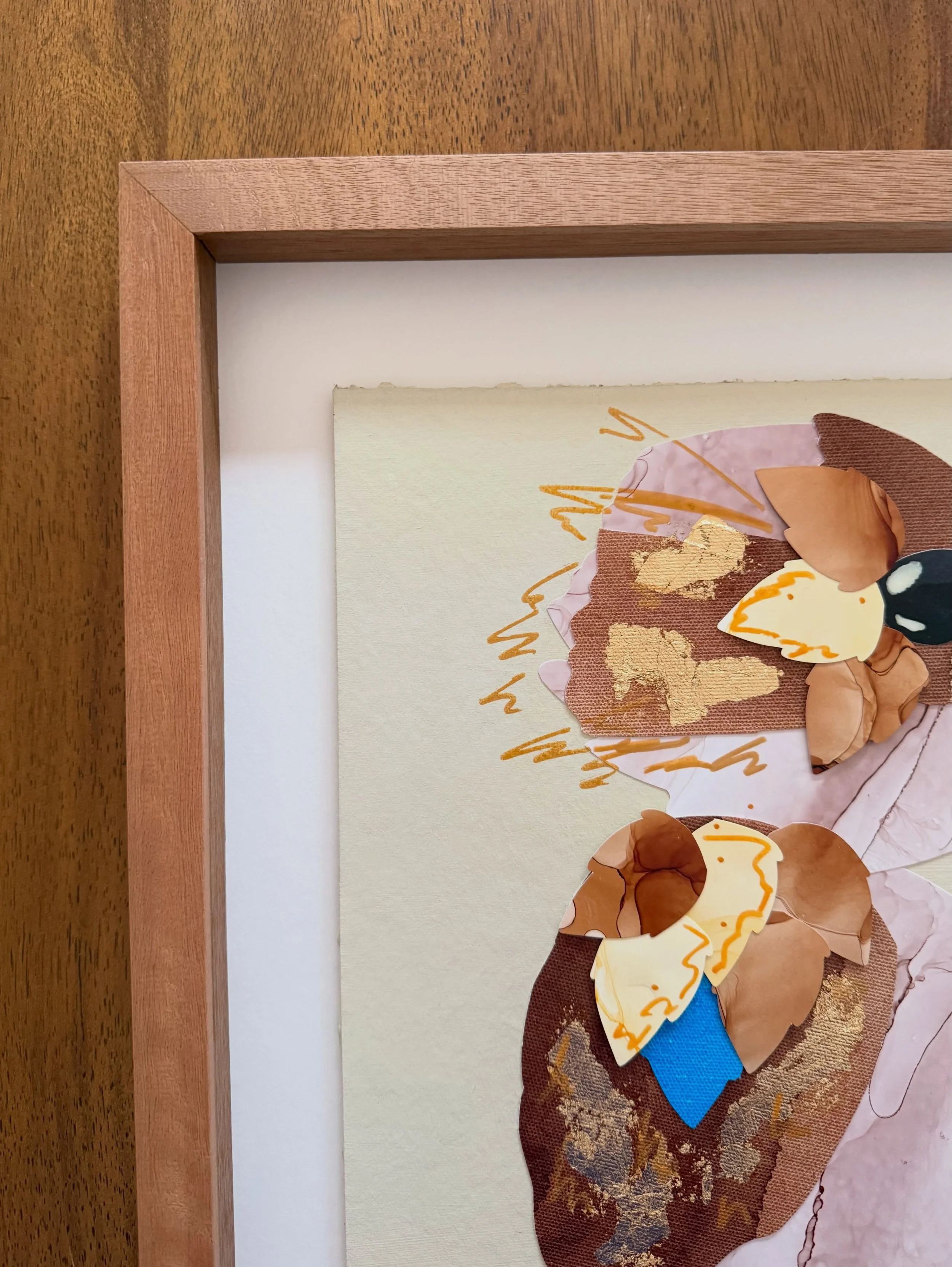 Guess who&rsquo;s back from the framers?! 🙌🖼️

Meet Kip! He&rsquo;s a playful, curious little fellow, always getting into a spot of mischief! 

He&rsquo;ll be joining me at the Melbourne Craft &amp; Quilt Fair this September. 

Come say hello! 👋


